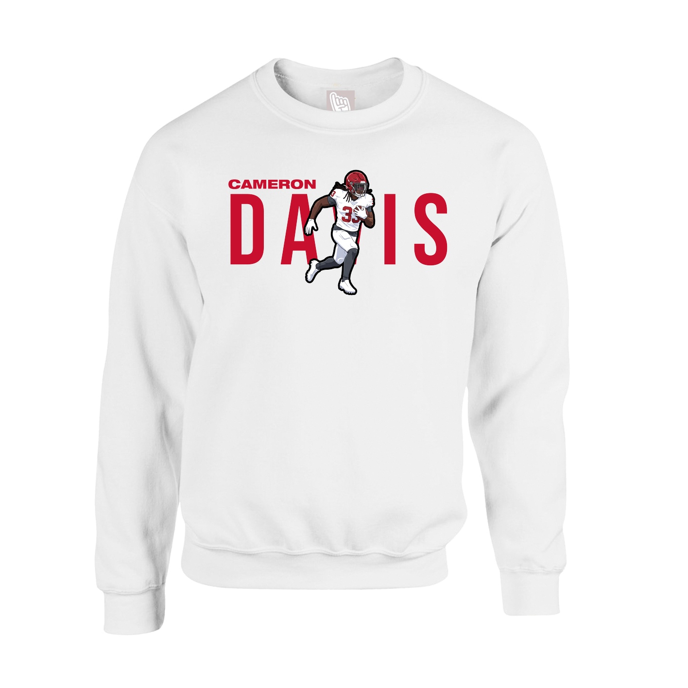 Fleece Crew — Player Name in White