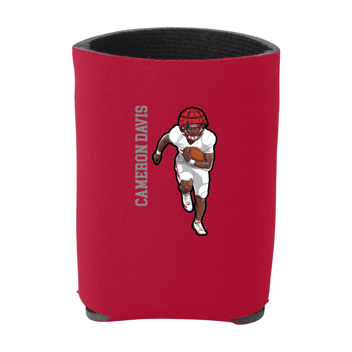Can Holder — Name Vertical in Red