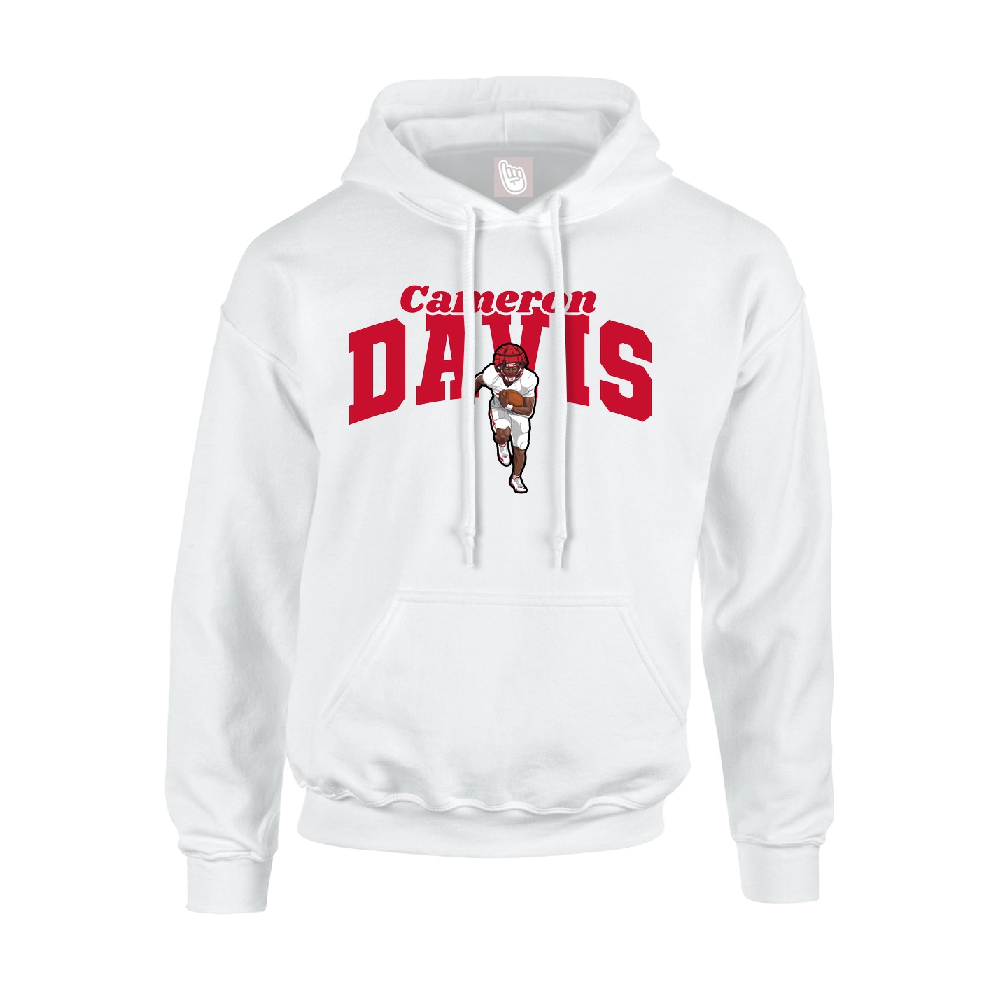 Hoodie — Signature Arch in White