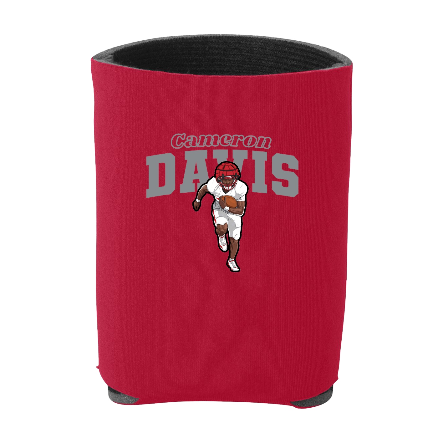 Can Holder — Name Arch in Red