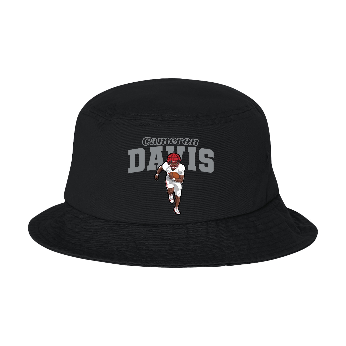Bucket Cap — Name Arch in Black