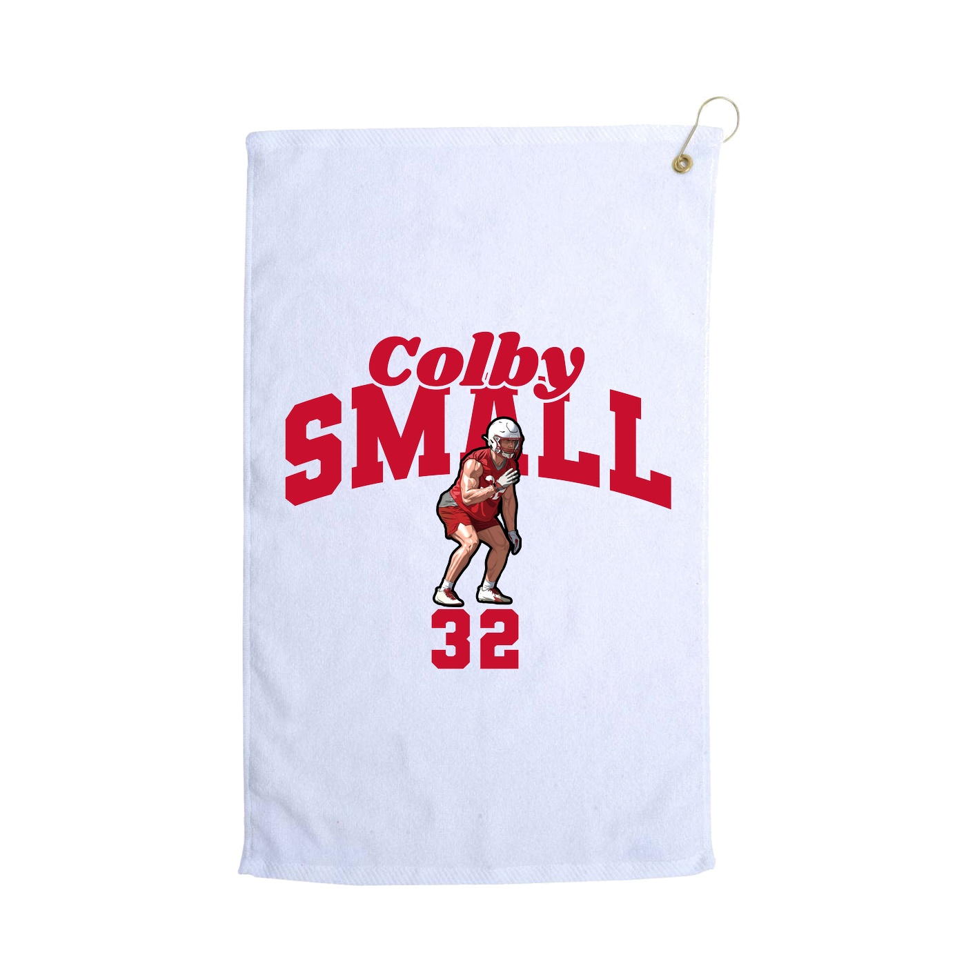 Golf Towel — Signature Arch in White