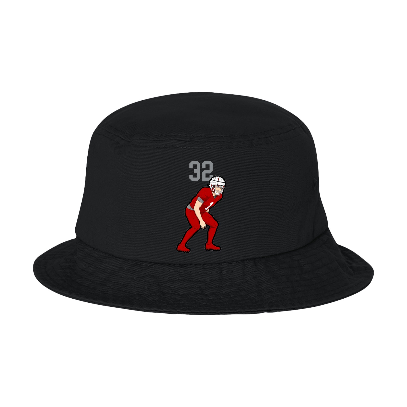 Bucket Cap — Number Top in Black