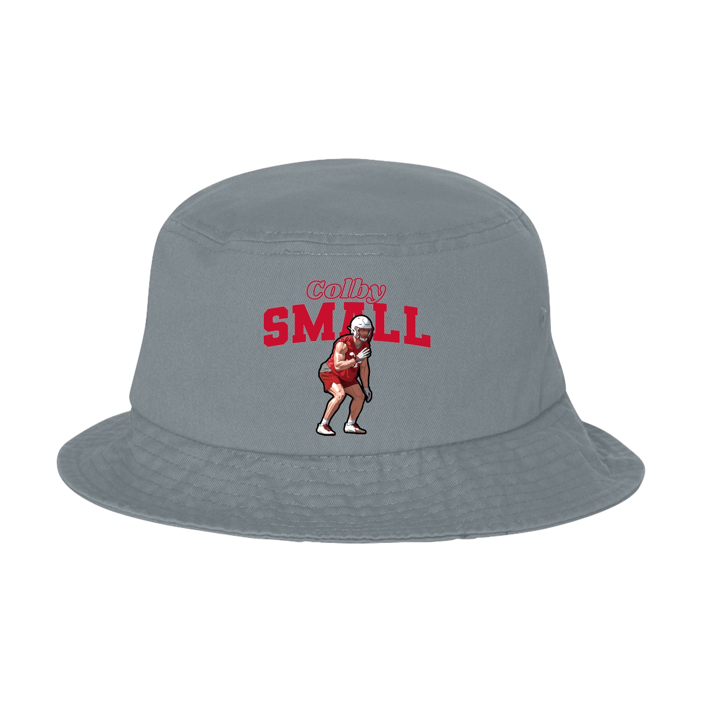 Bucket Cap — Name Arch in Grey