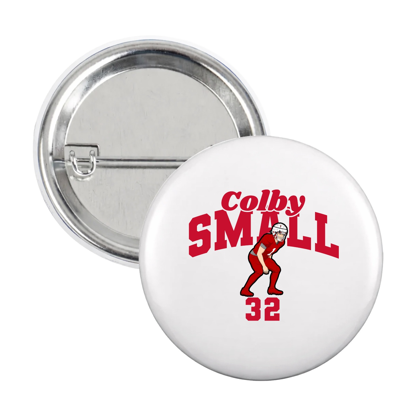 Game Day Button — Signature Arch in White