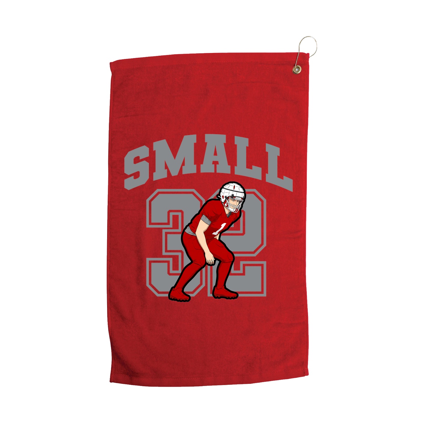 Golf Towel — Number in Red