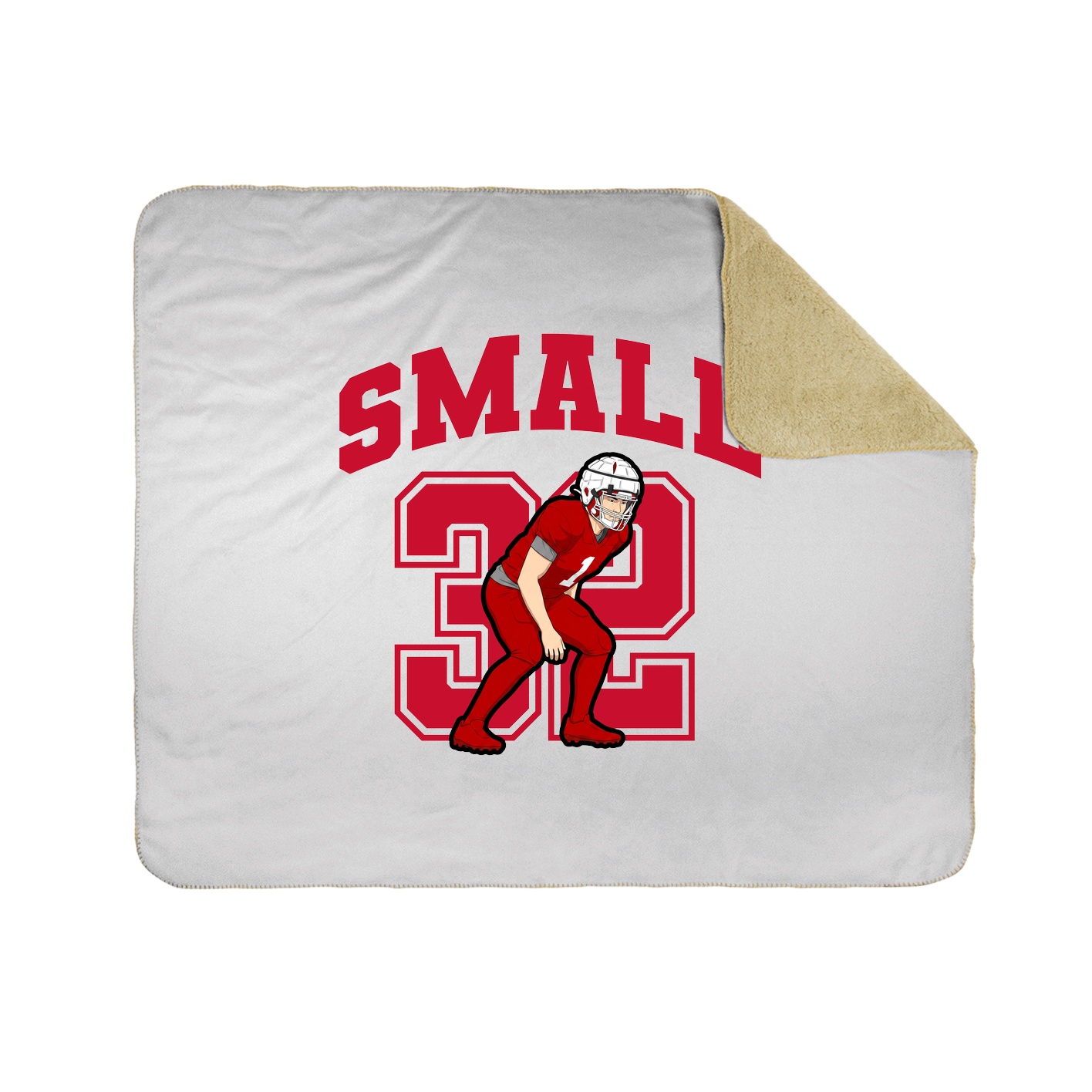 Throw Blanket — Number in White