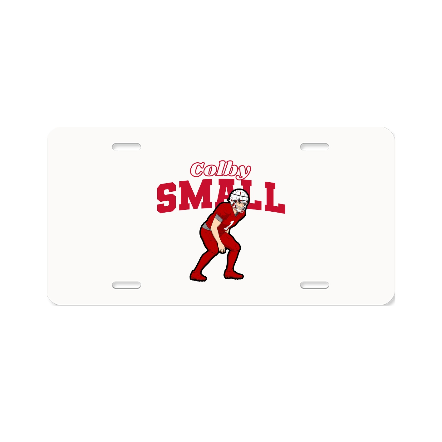License Plate — Name Arch in Classic