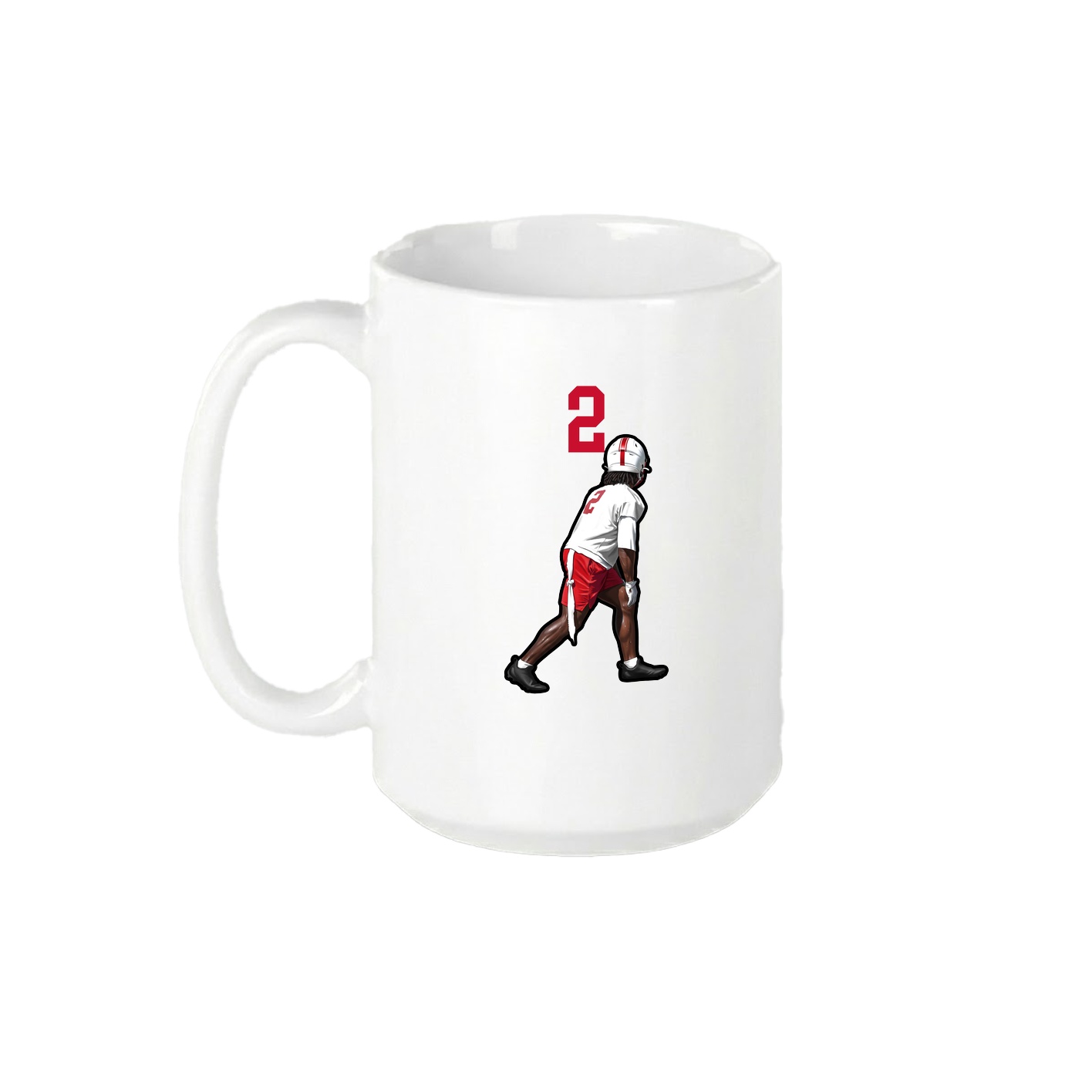 15oz Coffee Mug — Number Top in White