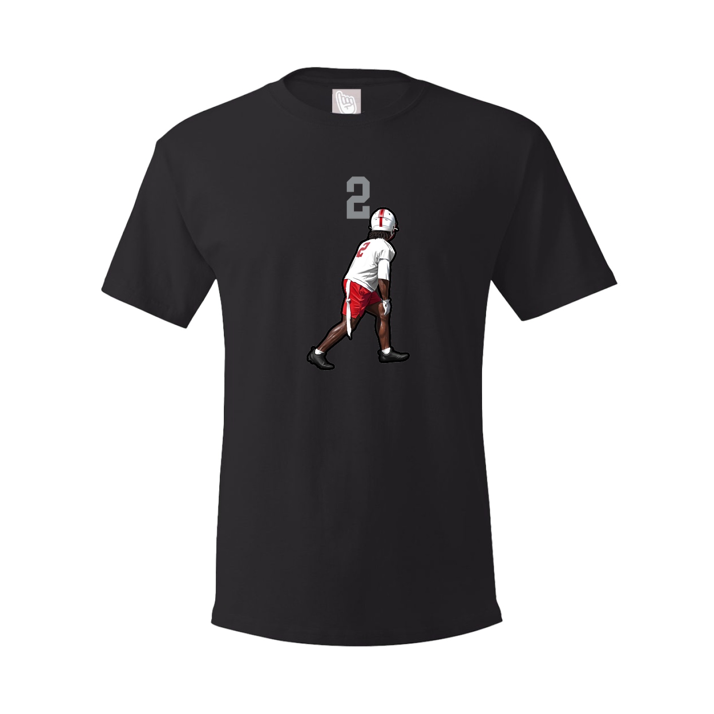 Youth Tee — Number Top in Black