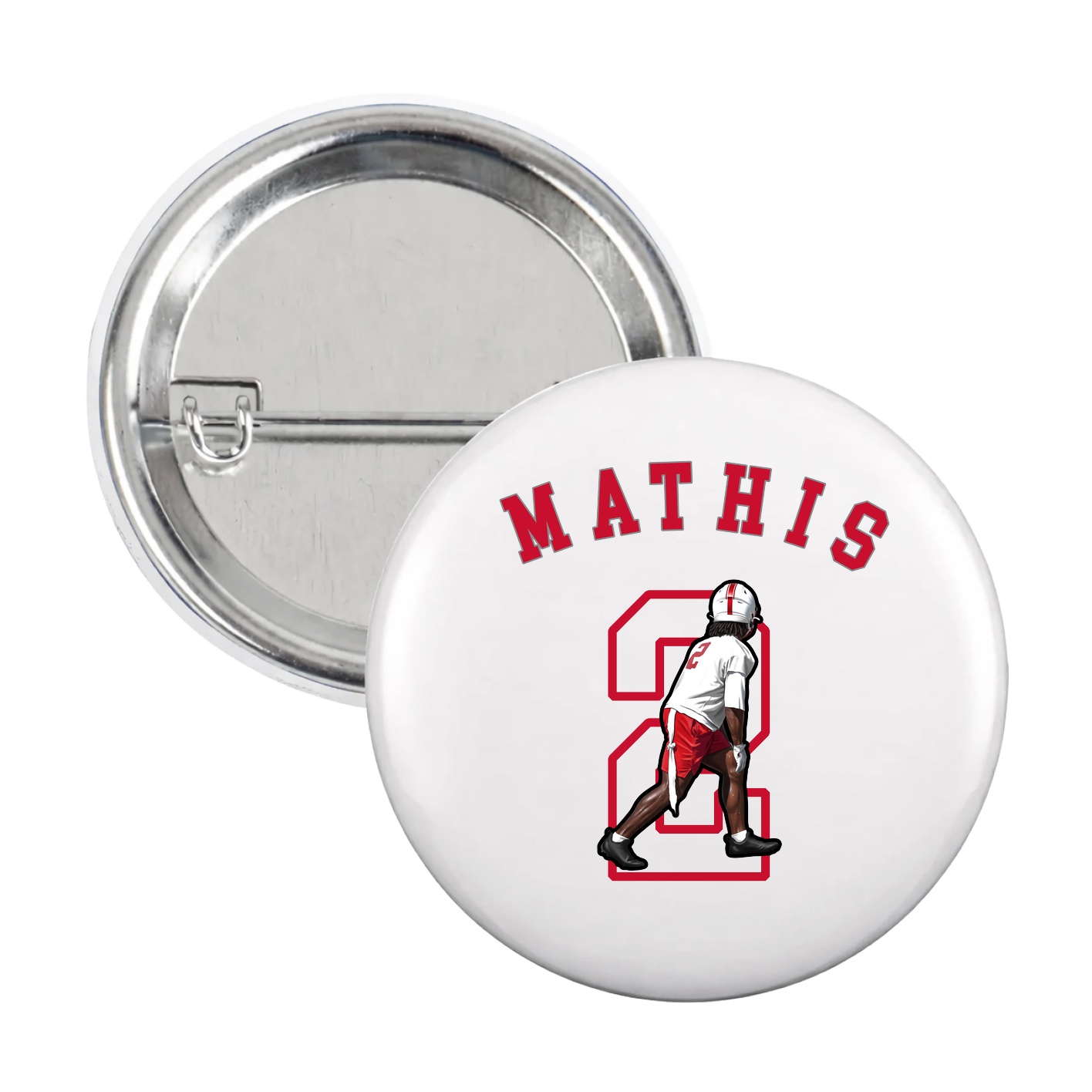 Game Day Button — Shirsey Arch in White