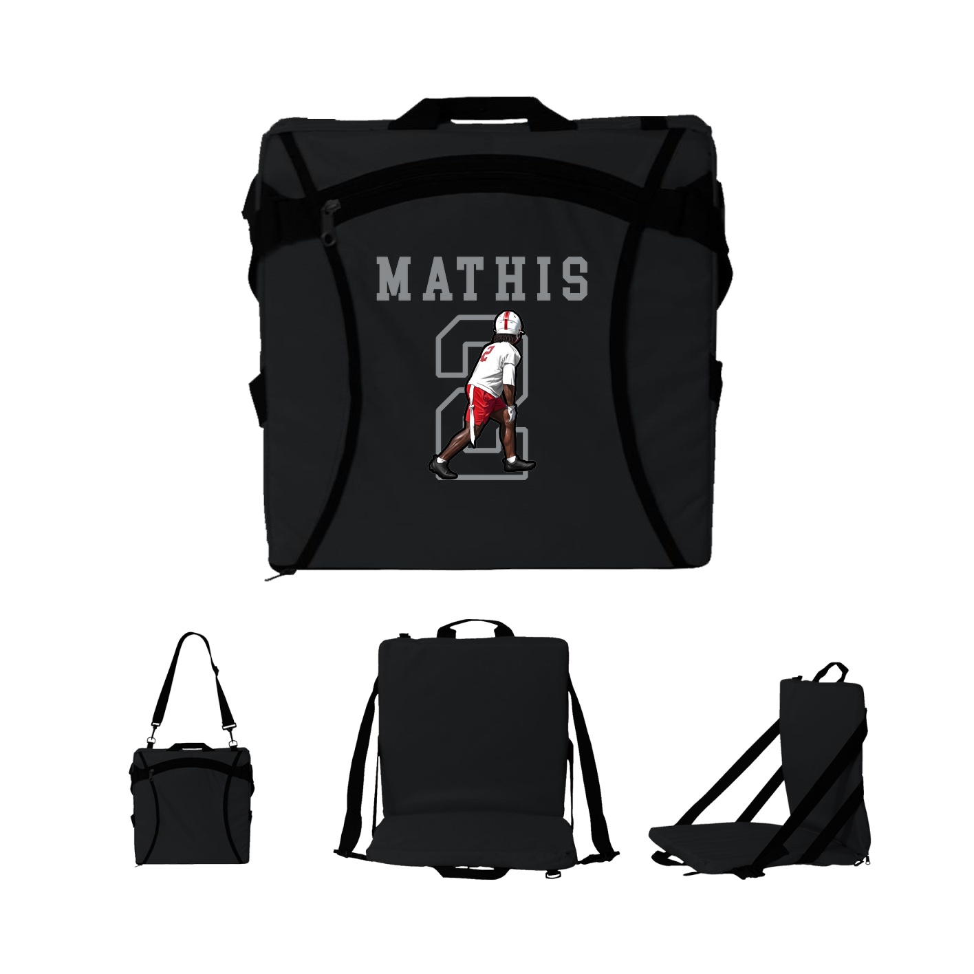 Folding Stadium Seat — Shirsey in Black