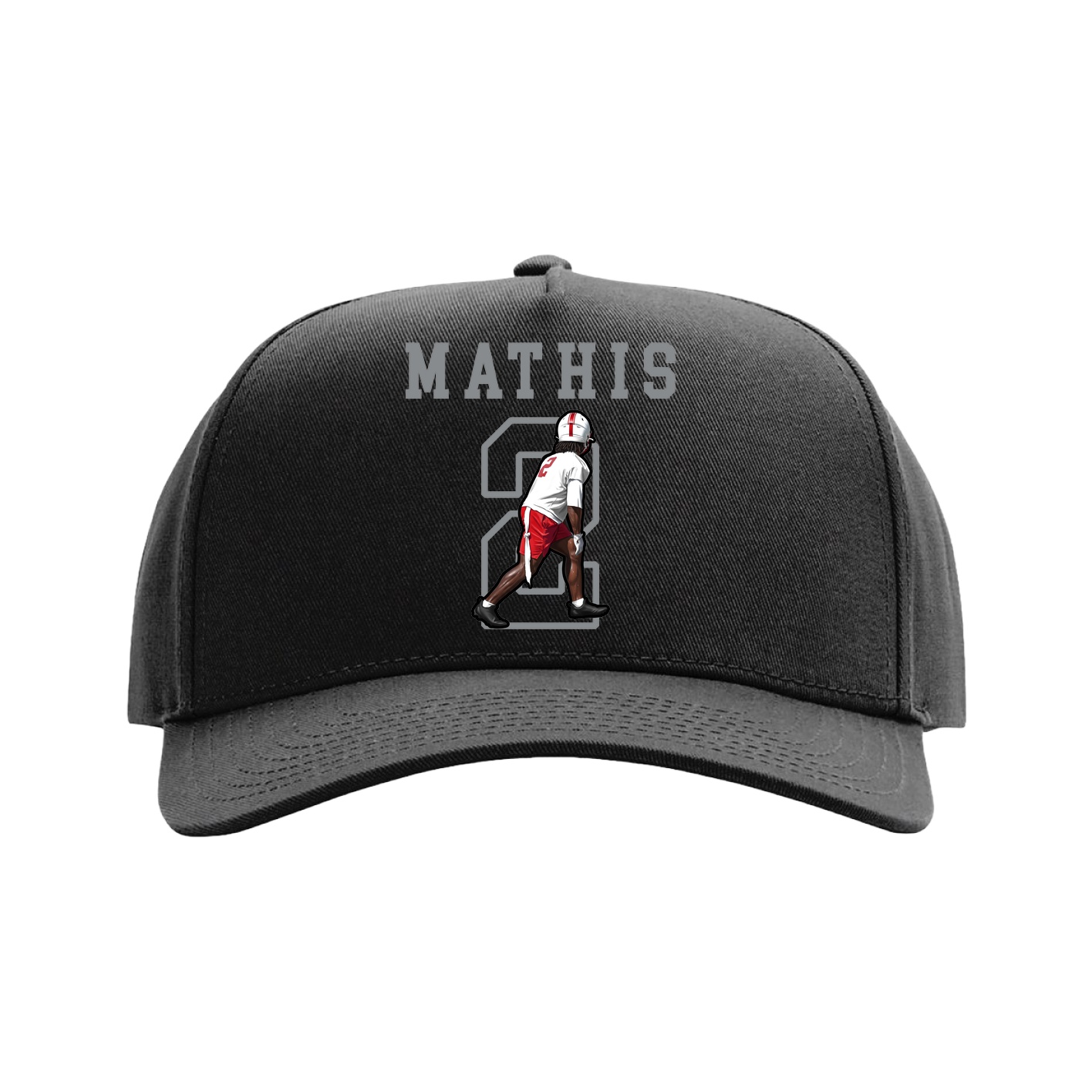 Full Fabric Five-Panel Champ Cap — Shirsey in Black