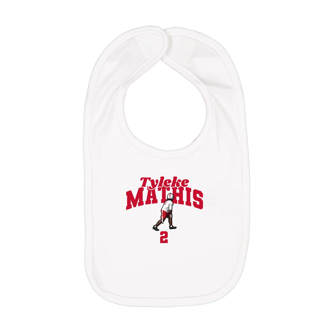 Infant Bib — Signature Arch in White