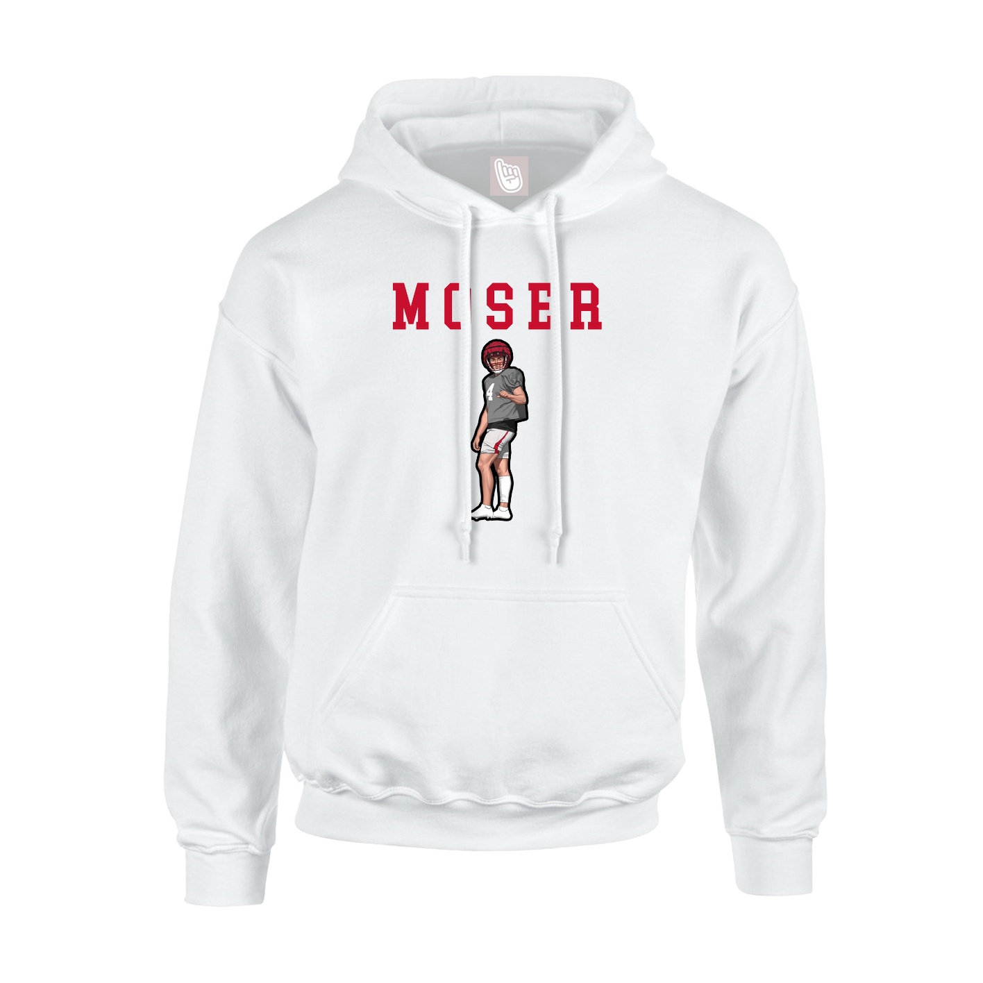 Hoodie — Shirsey in White