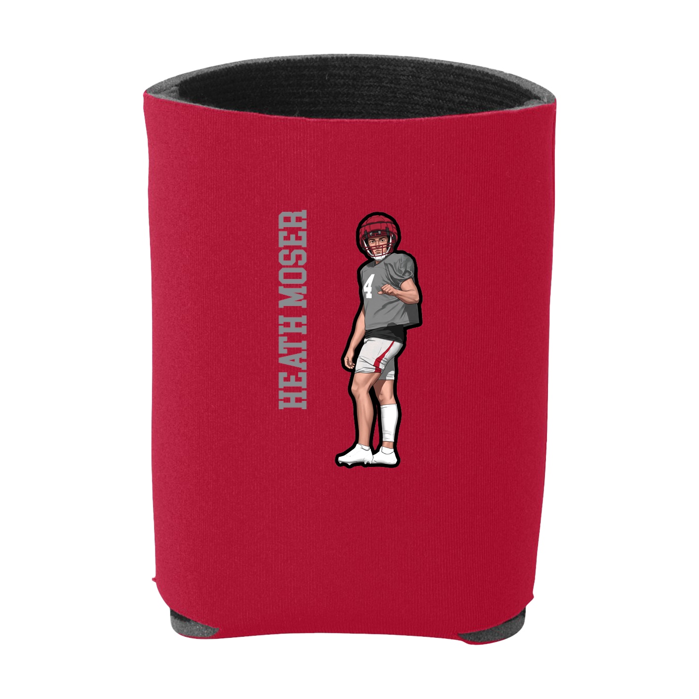 Can Holder — Name Vertical in Red