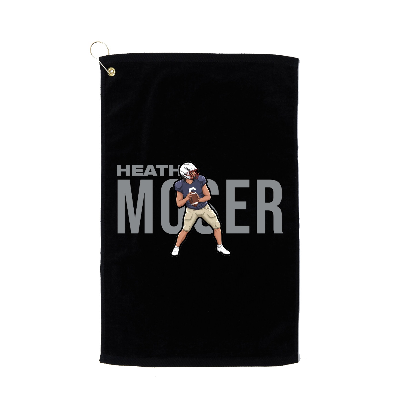 Golf Towel — Player Name in Black