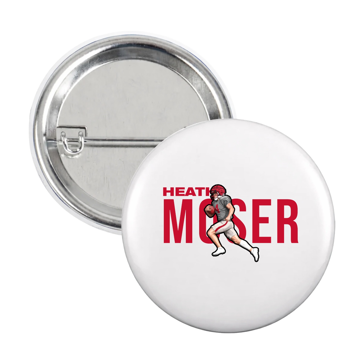 Game Day Button — Player Name in White