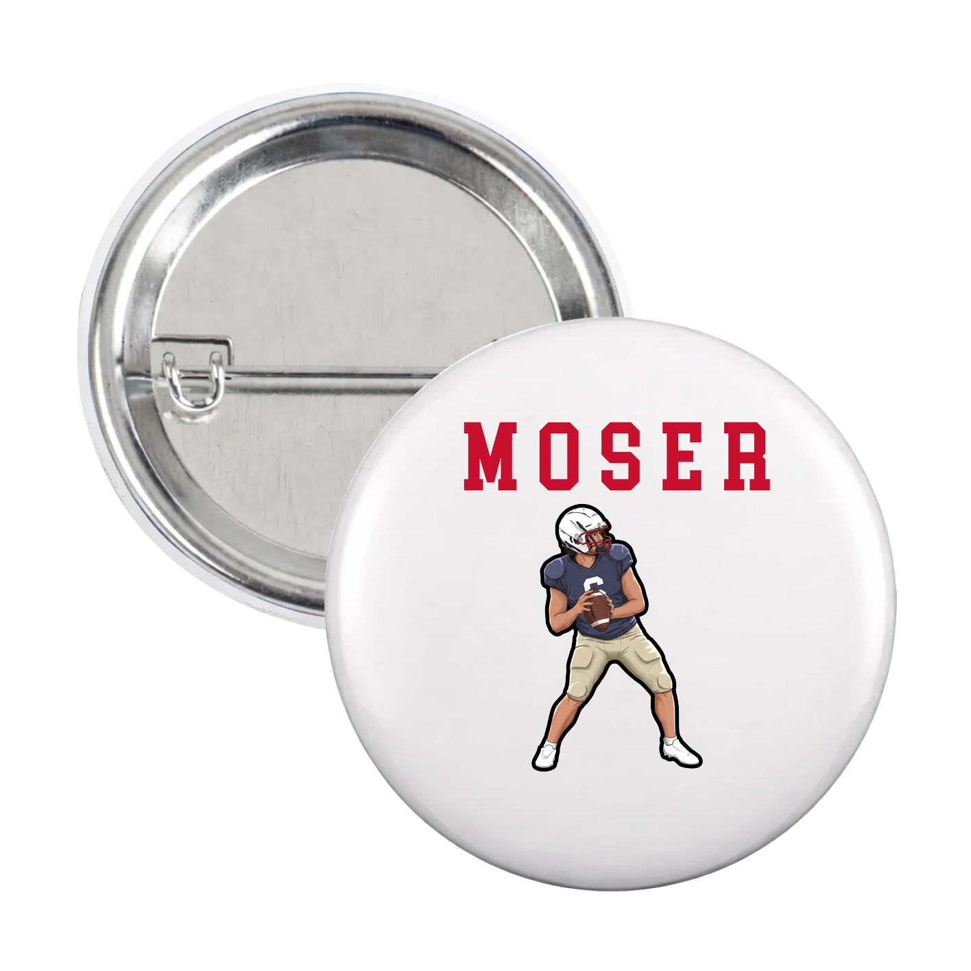 Game Day Button — Shirsey in White