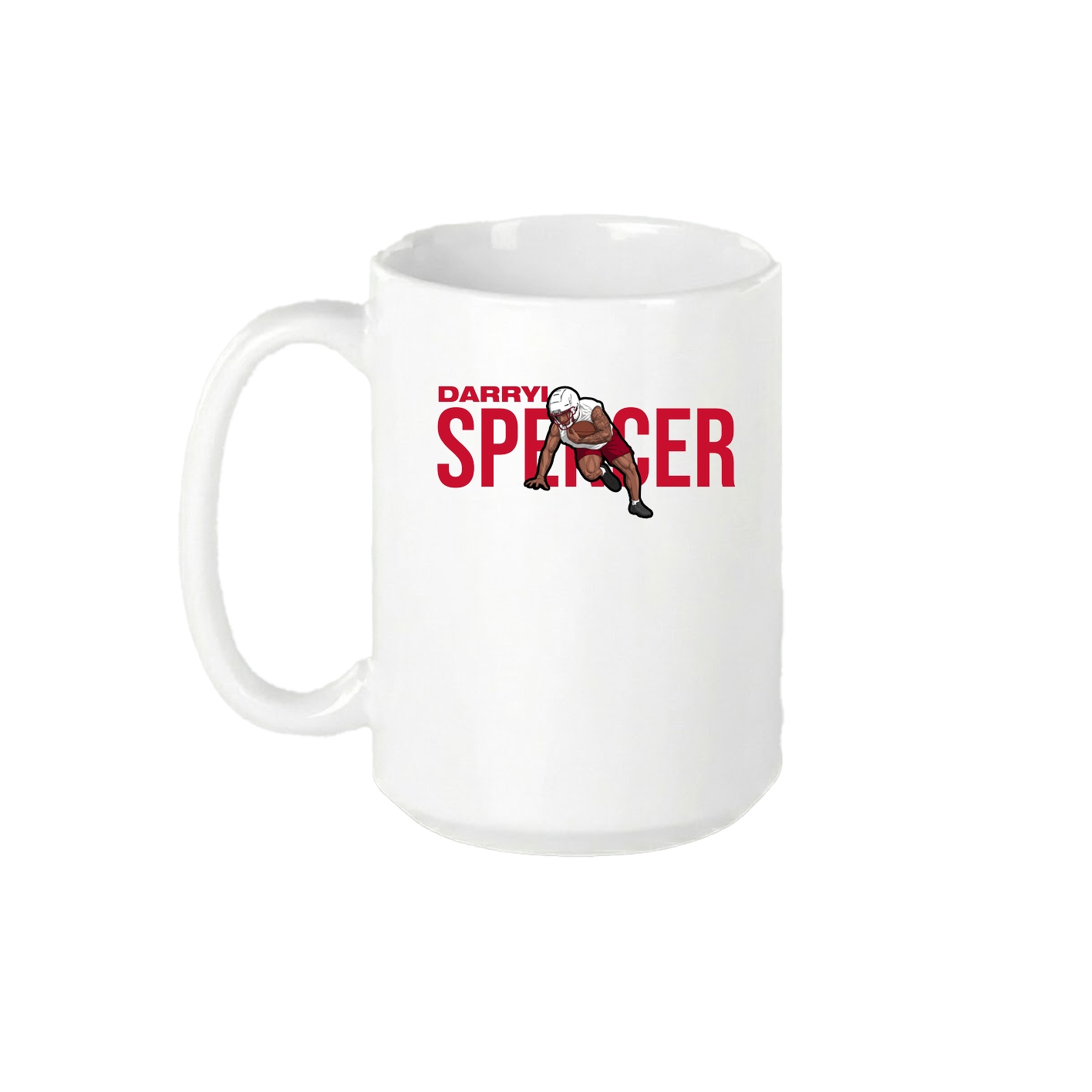 15oz Coffee Mug — Player Name in White