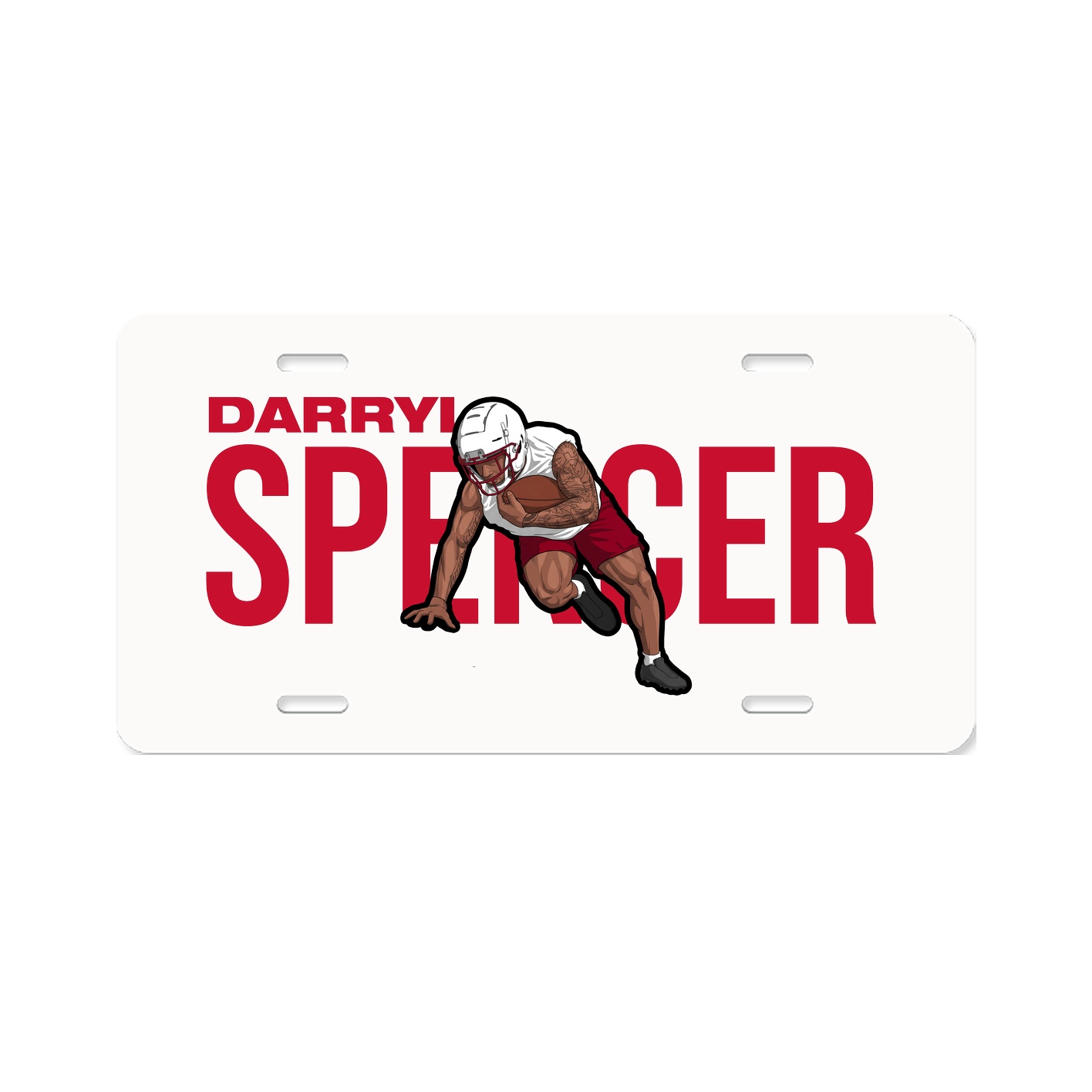 License Plate — Player Name in Classic
