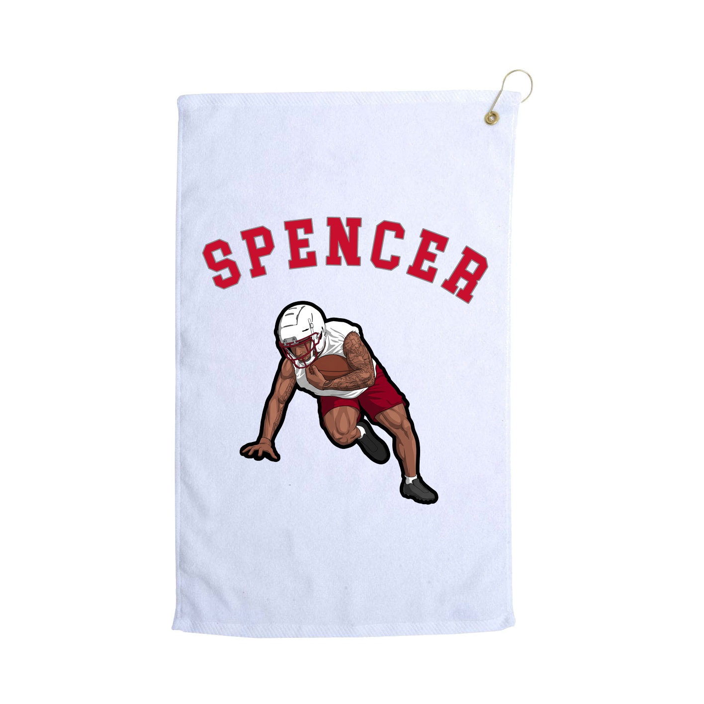 Golf Towel — Shirsey Arch in White