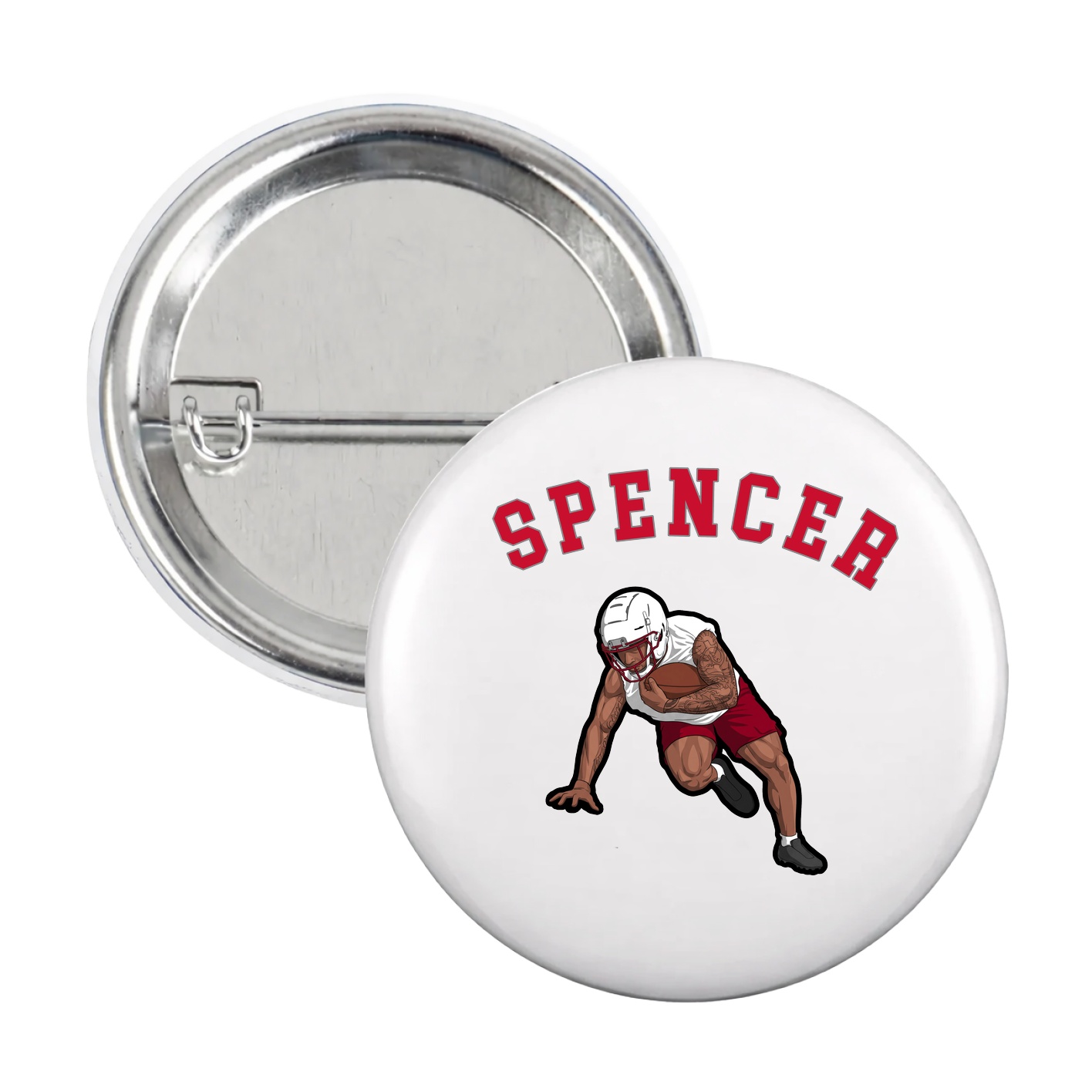 Game Day Button — Shirsey Arch in White