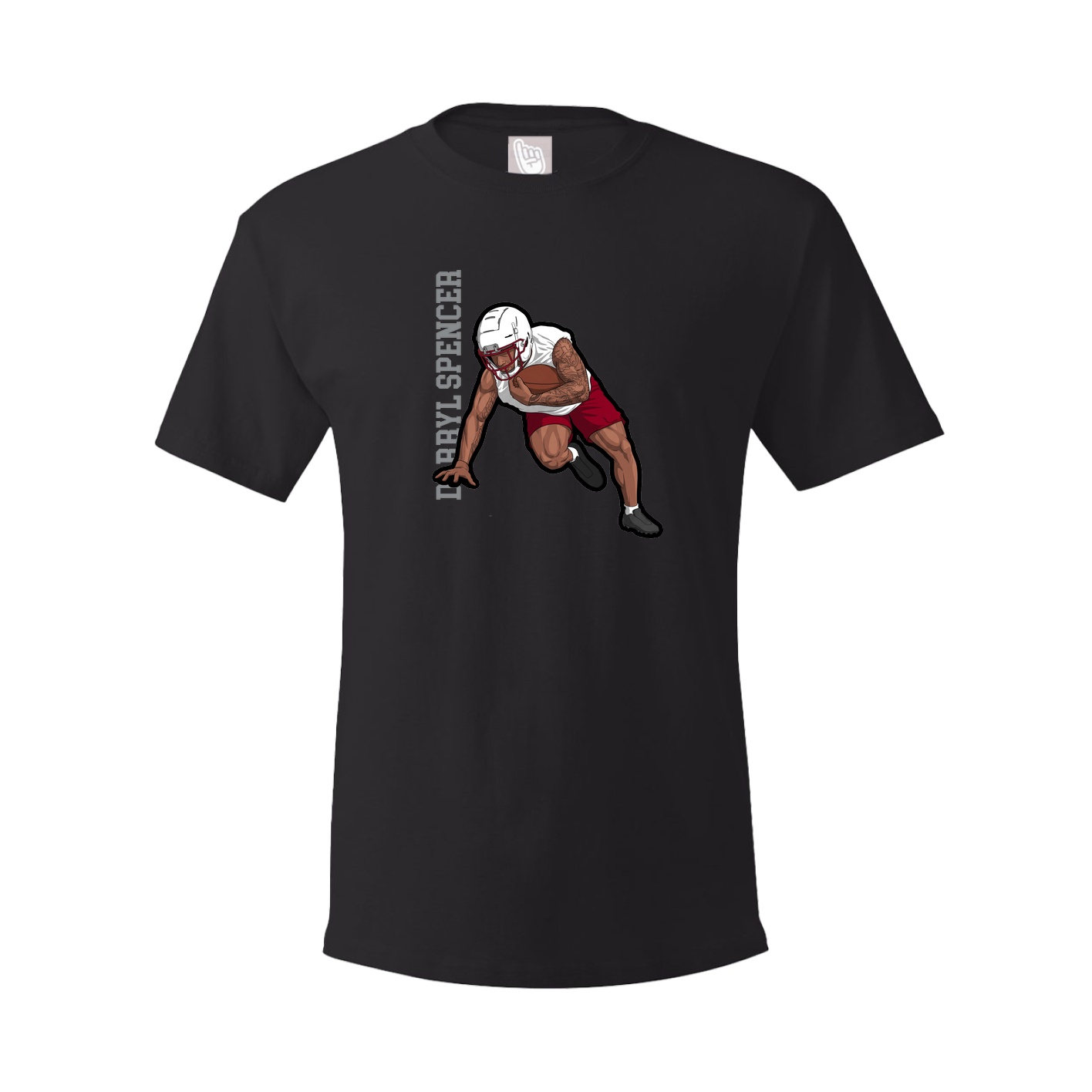 Youth Tee — Name Vertical in Black