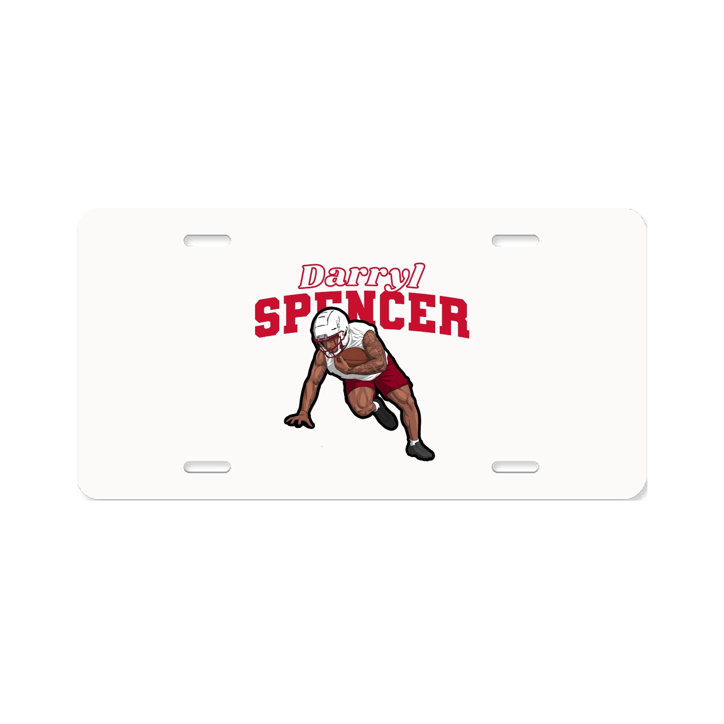 License Plate — Name Arch in Classic