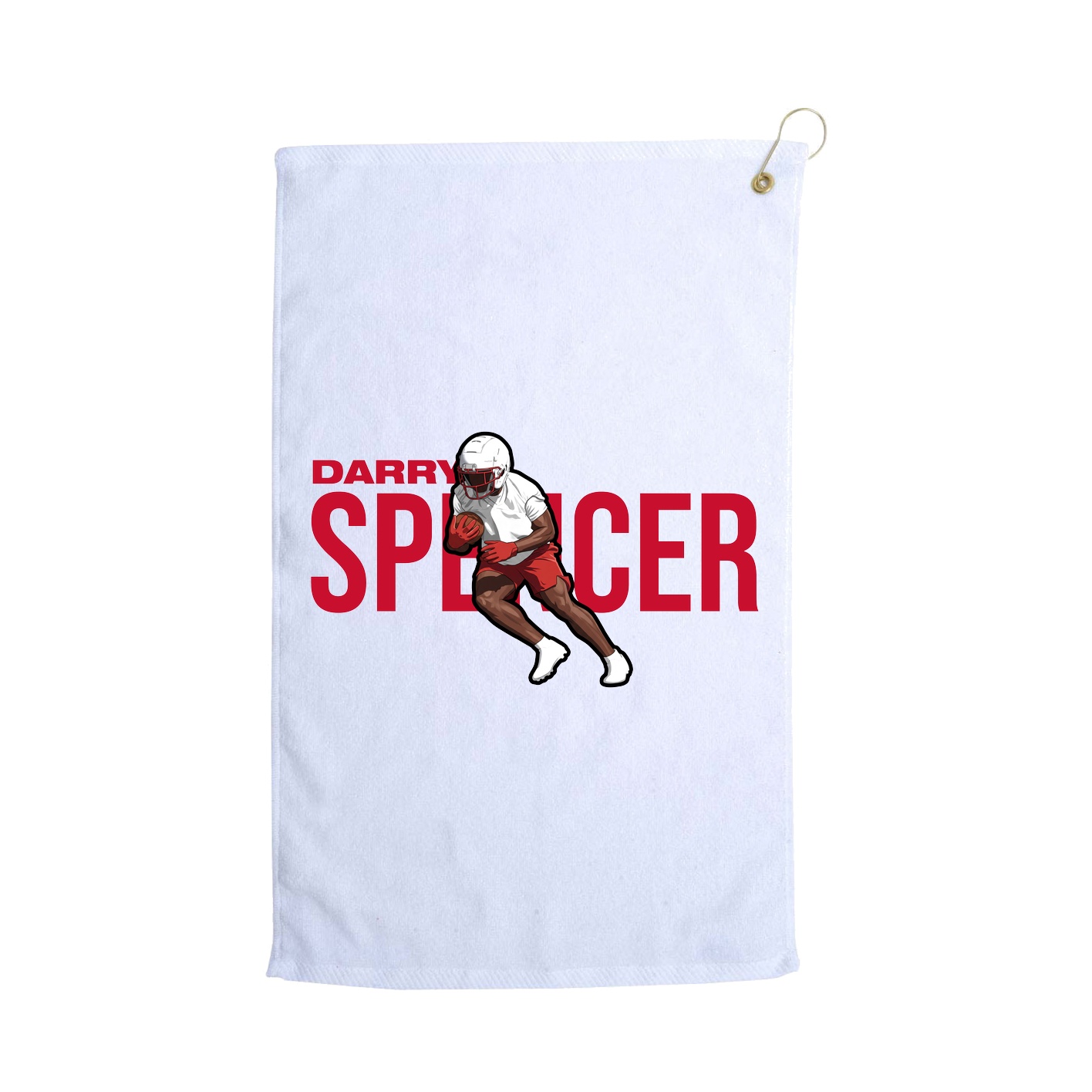 Golf Towel — Player Name in White