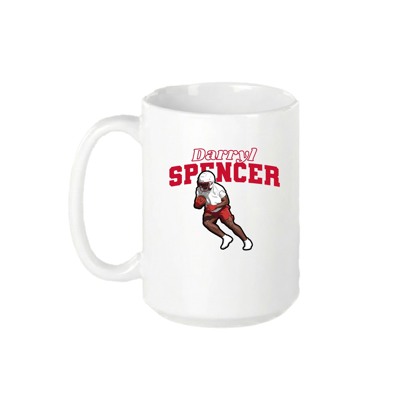 15oz Coffee Mug — Name Arch in White