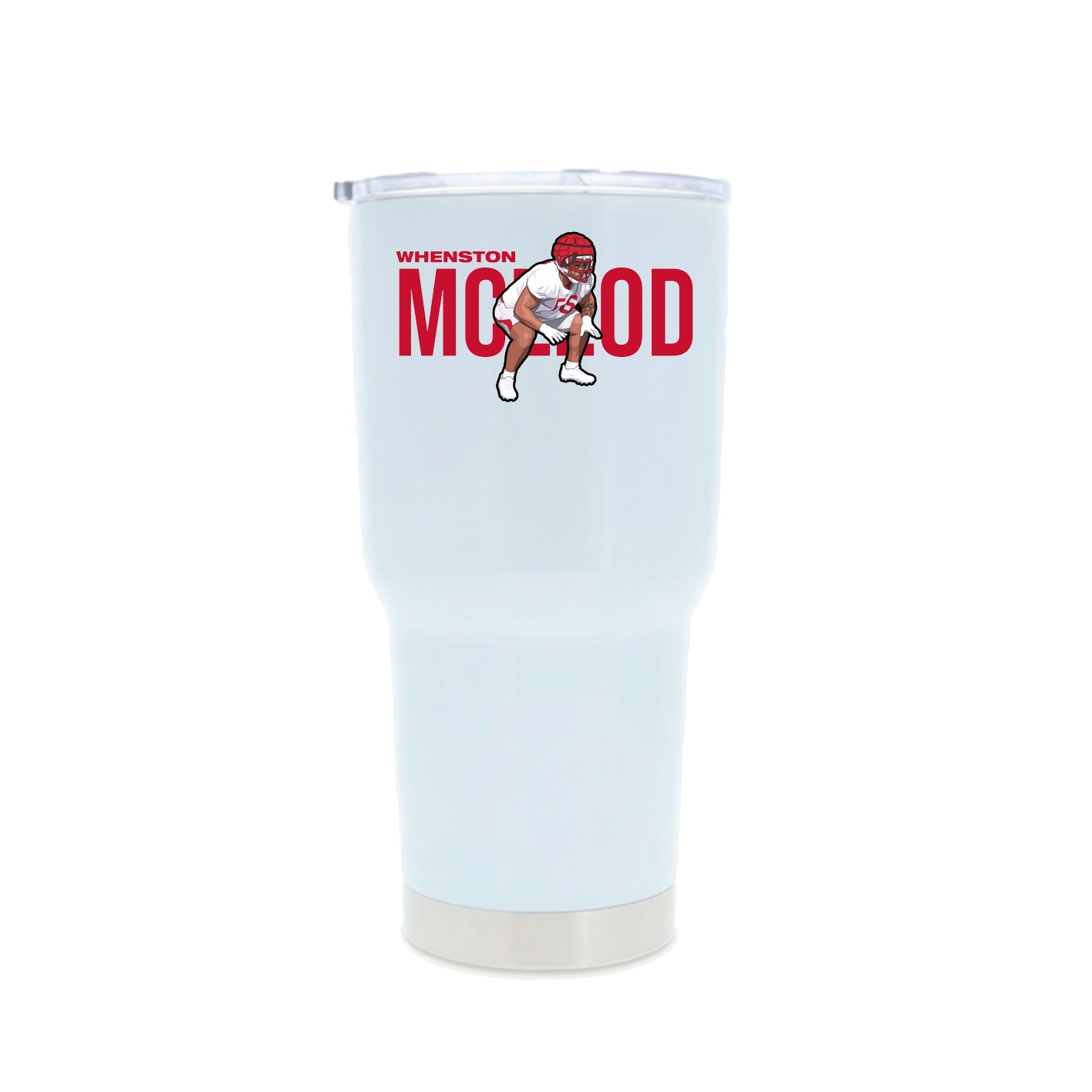 30oz Stainless Steel Tumbler — Player Name in White