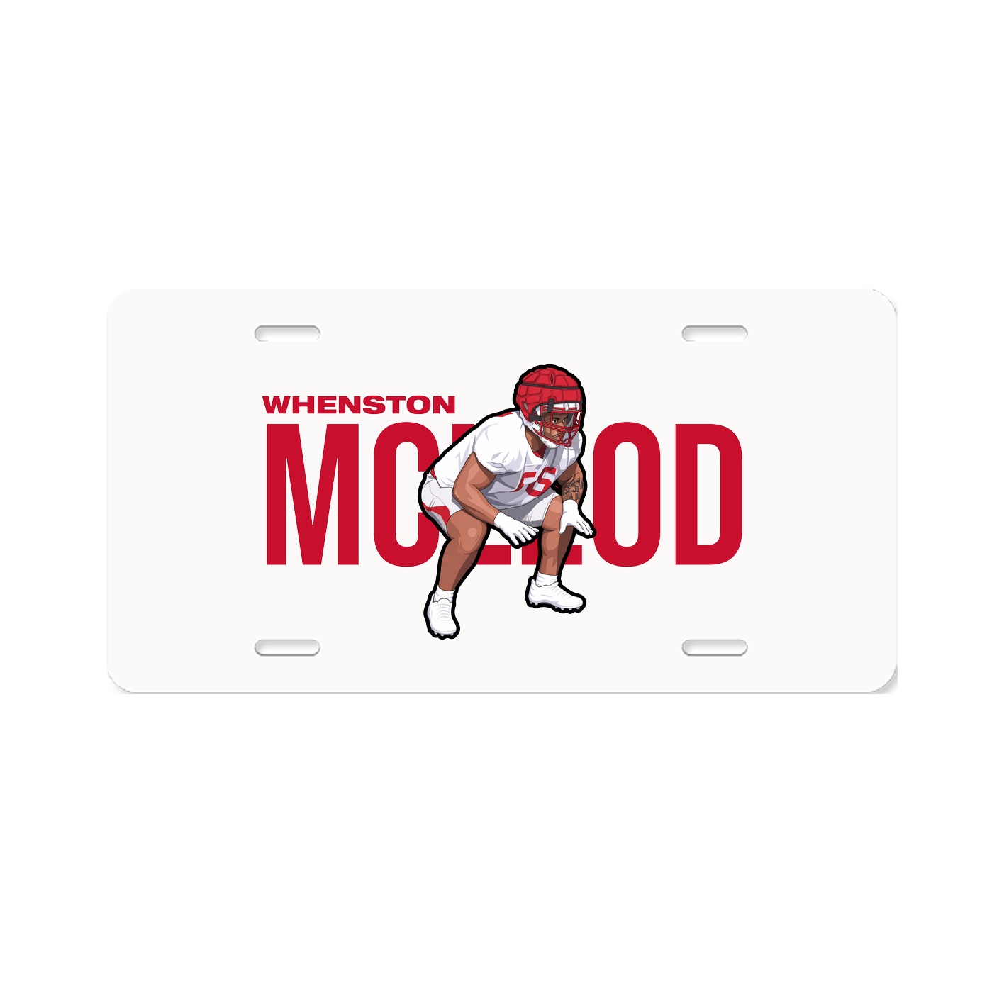 License Plate — Player Name in Classic
