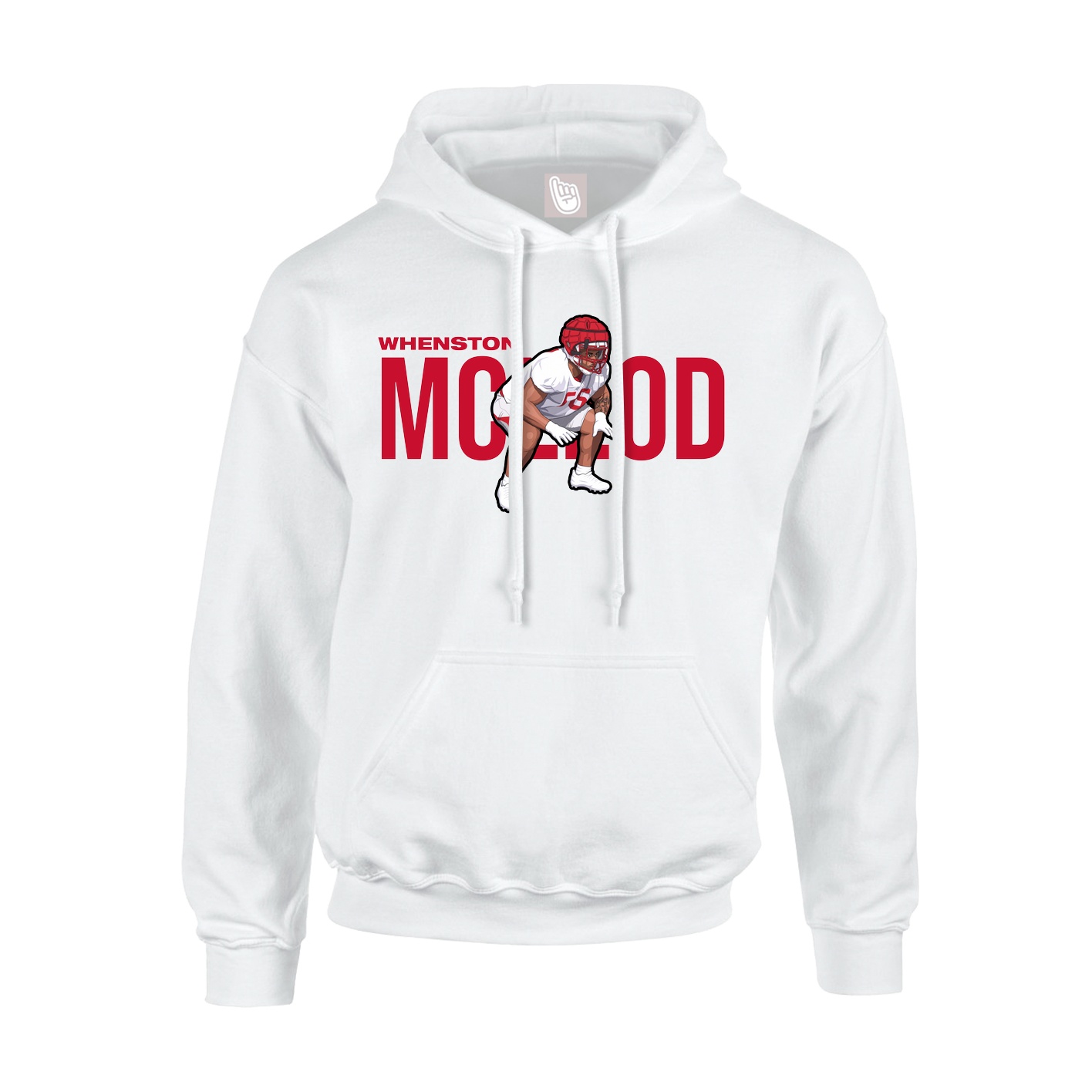 Hoodie — Player Name in White