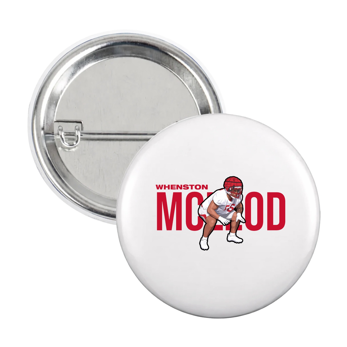 Game Day Button — Player Name in White
