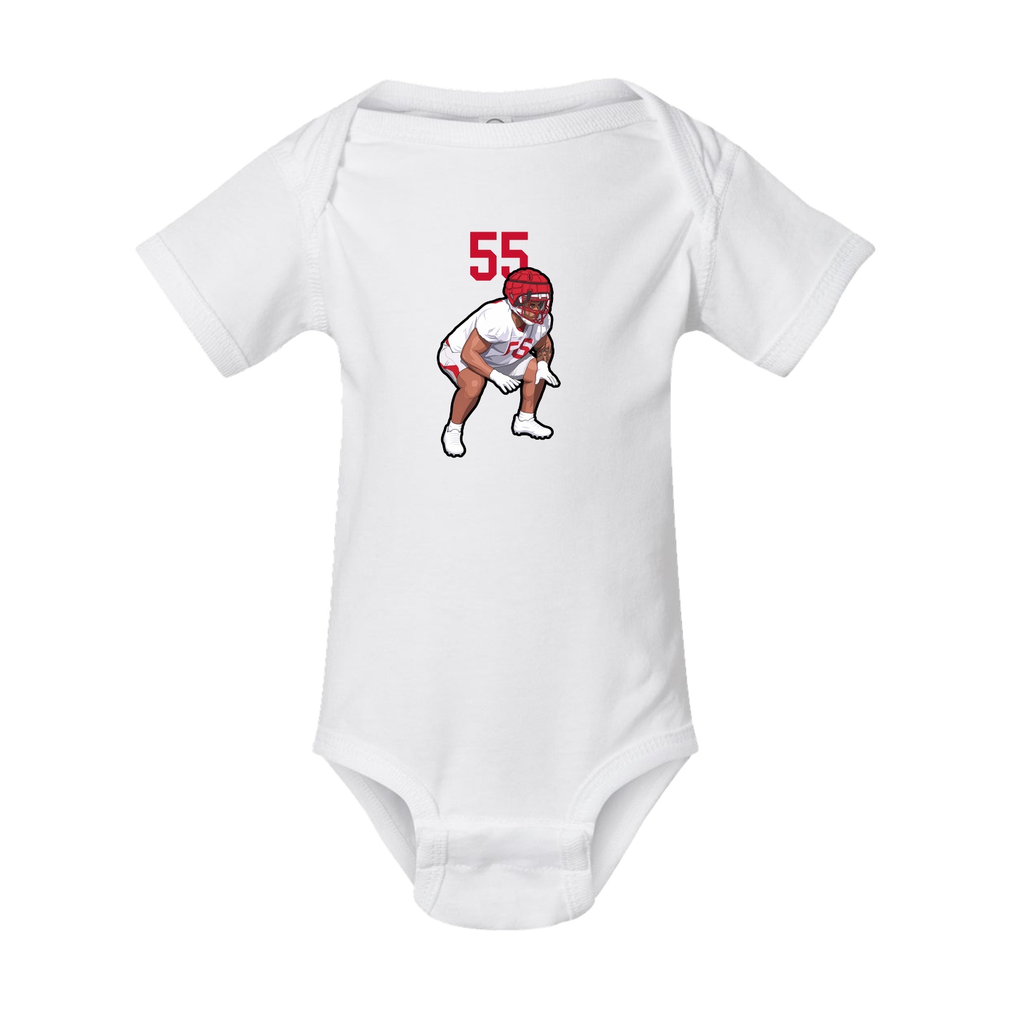 Baby Onesie — Number Top in White