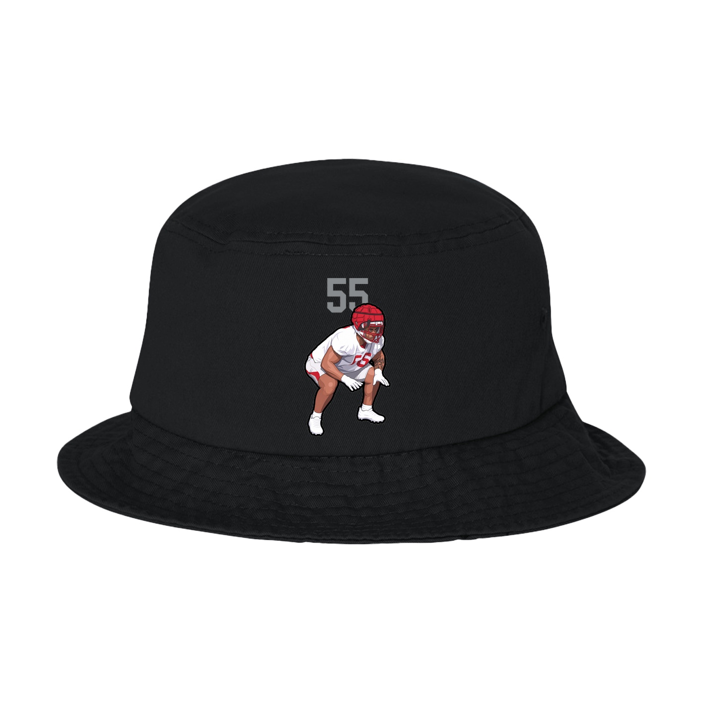 Bucket Cap — Number Top in Black