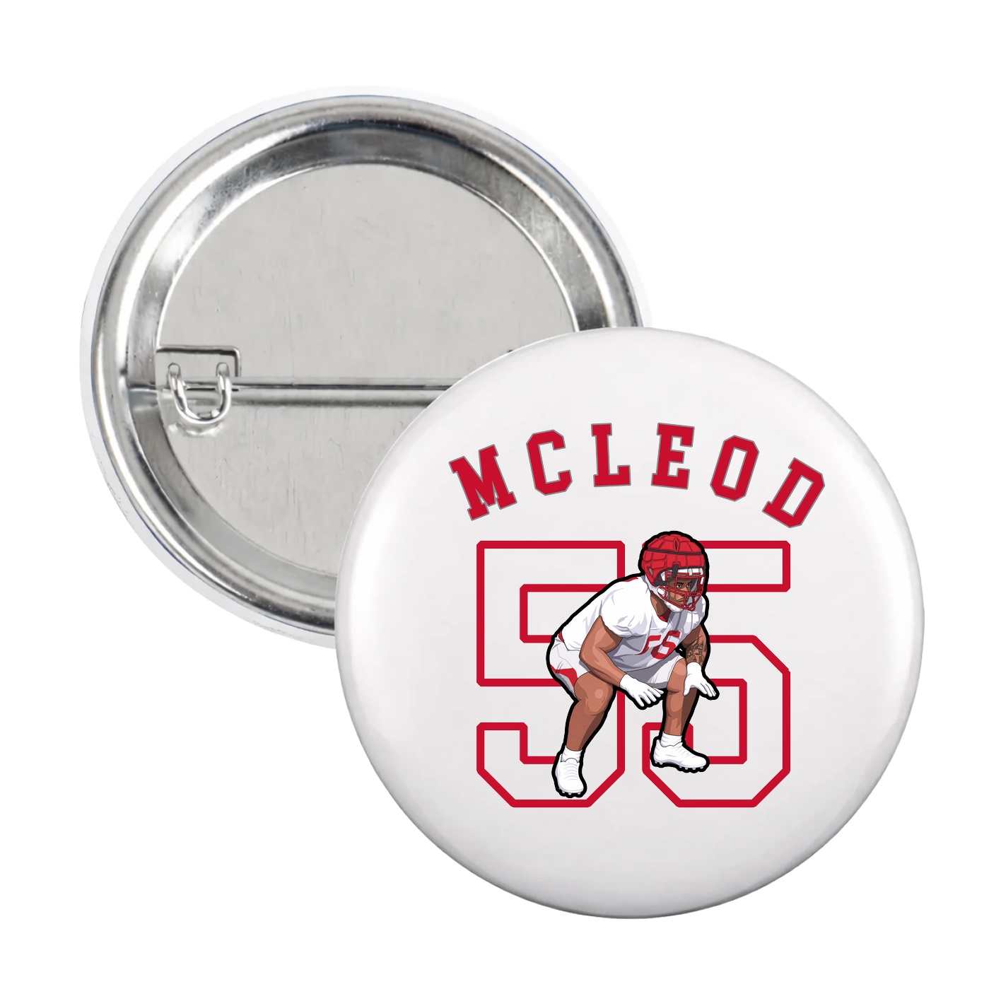 Game Day Button — Shirsey Arch in White
