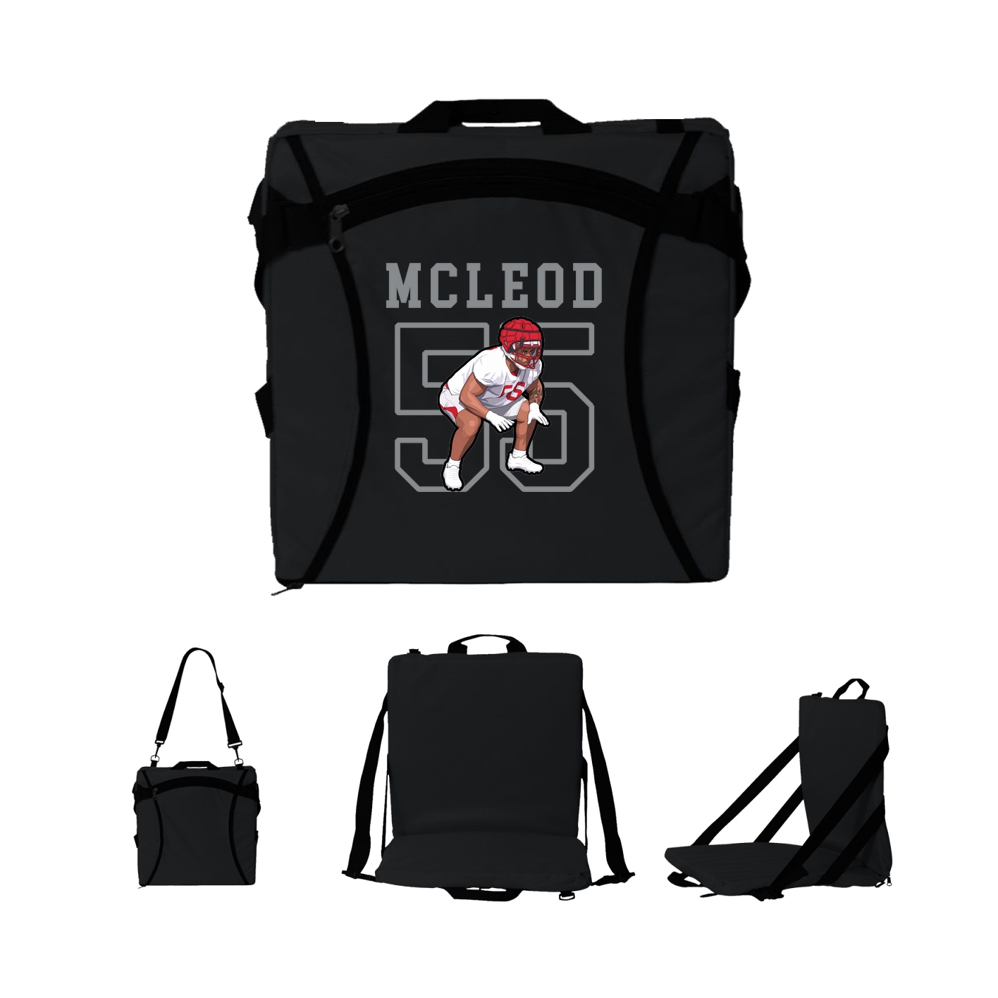 Folding Stadium Seat — Shirsey in Black