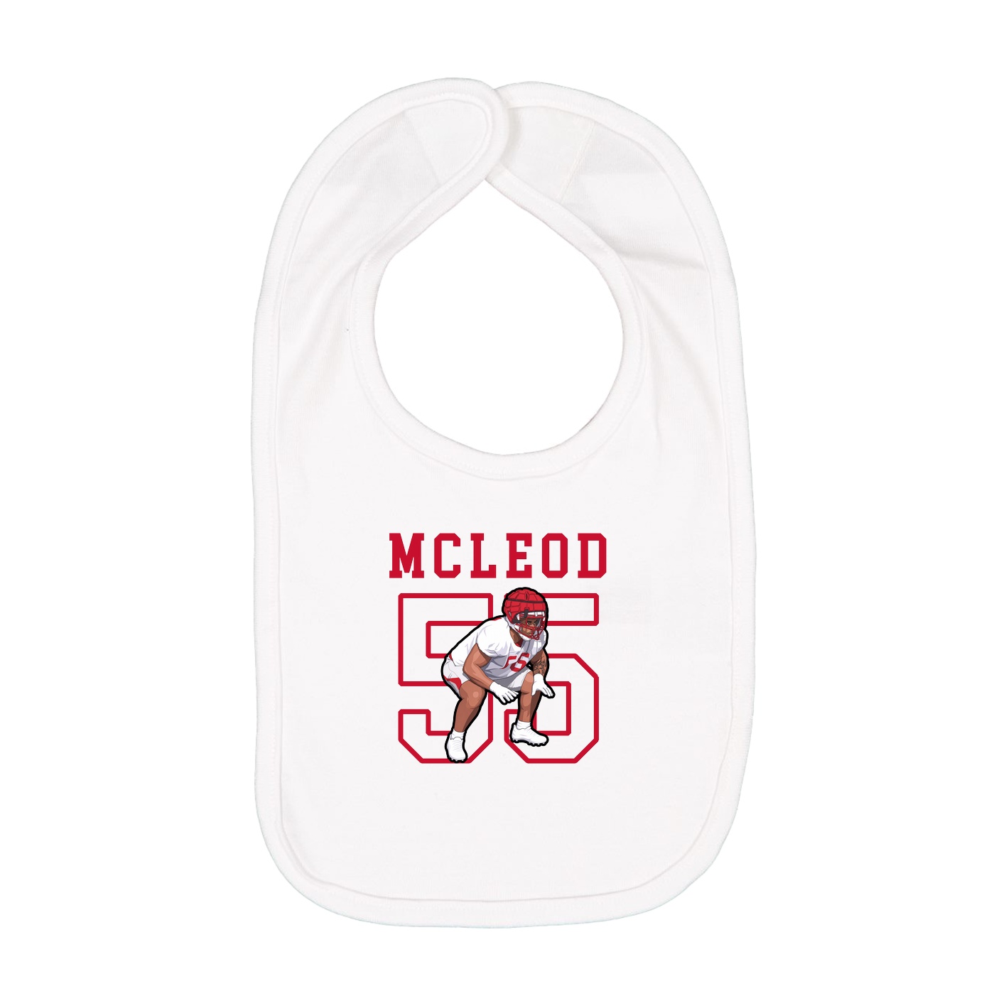 Infant Bib — Shirsey in White