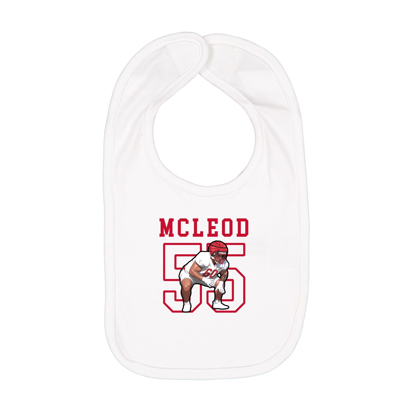 Infant Bib — Shirsey in White