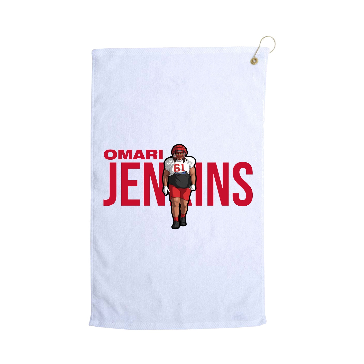 Golf Towel — Player Name in White