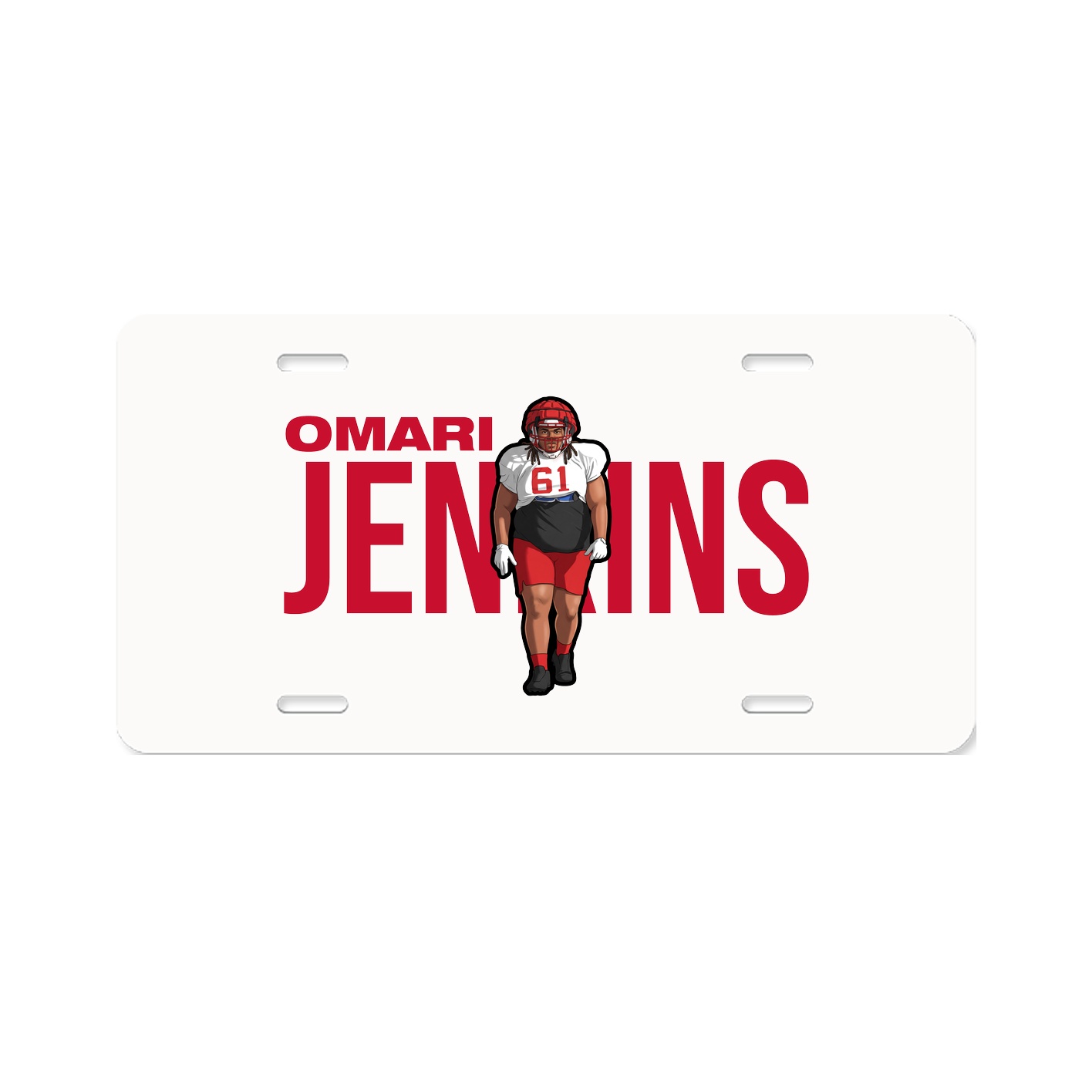 License Plate — Player Name in Classic