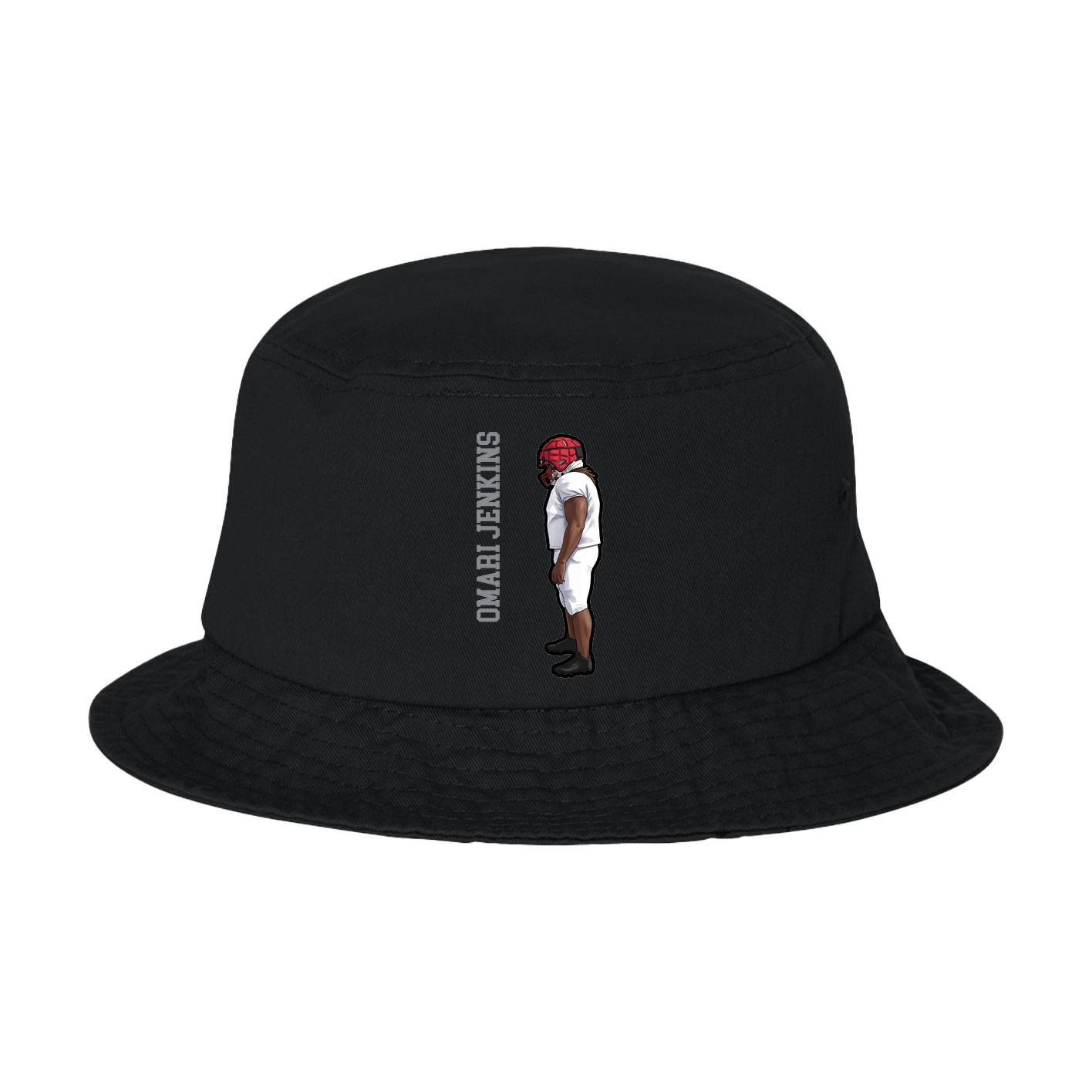 Bucket Cap — Name Vertical in Black