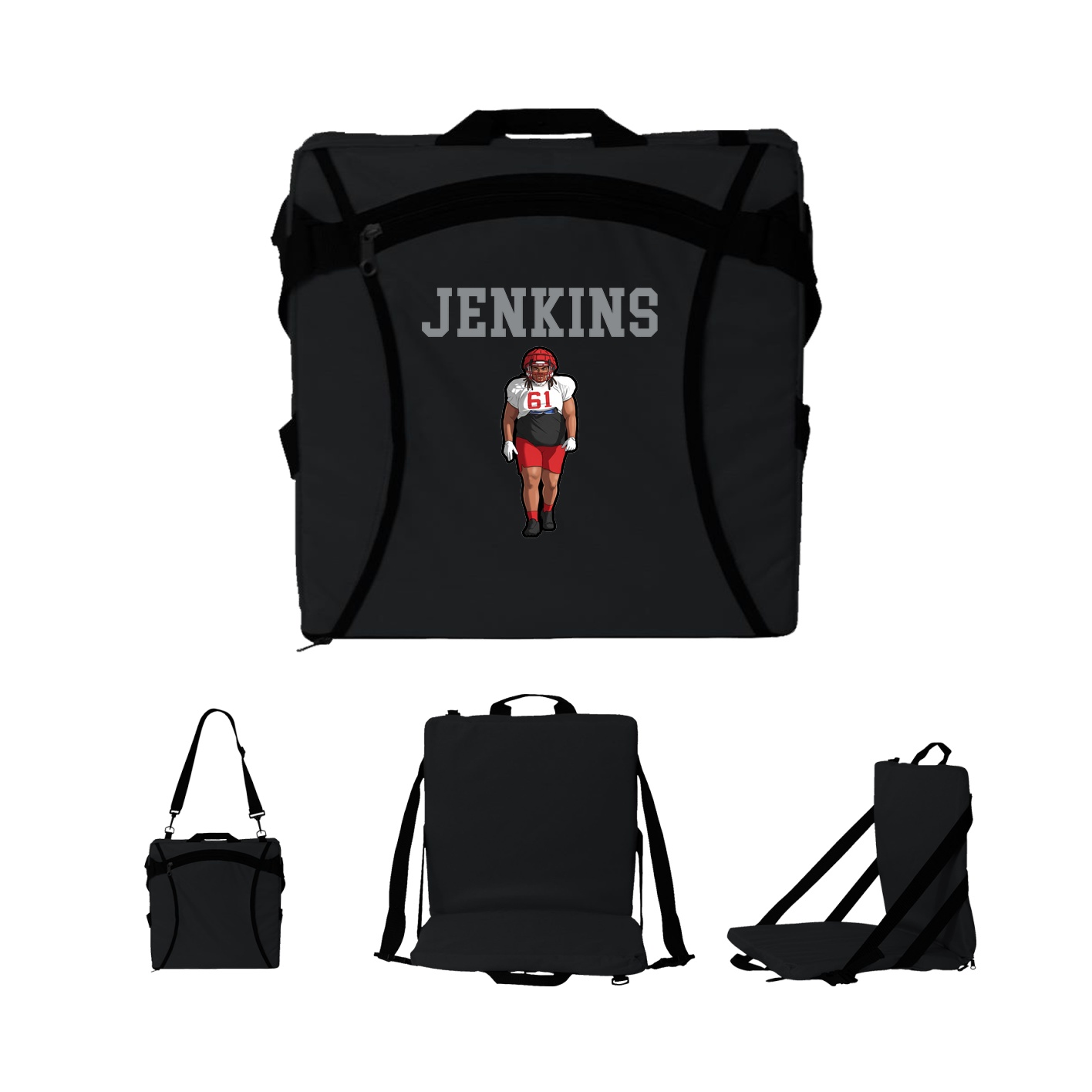 Folding Stadium Seat — Shirsey in Black