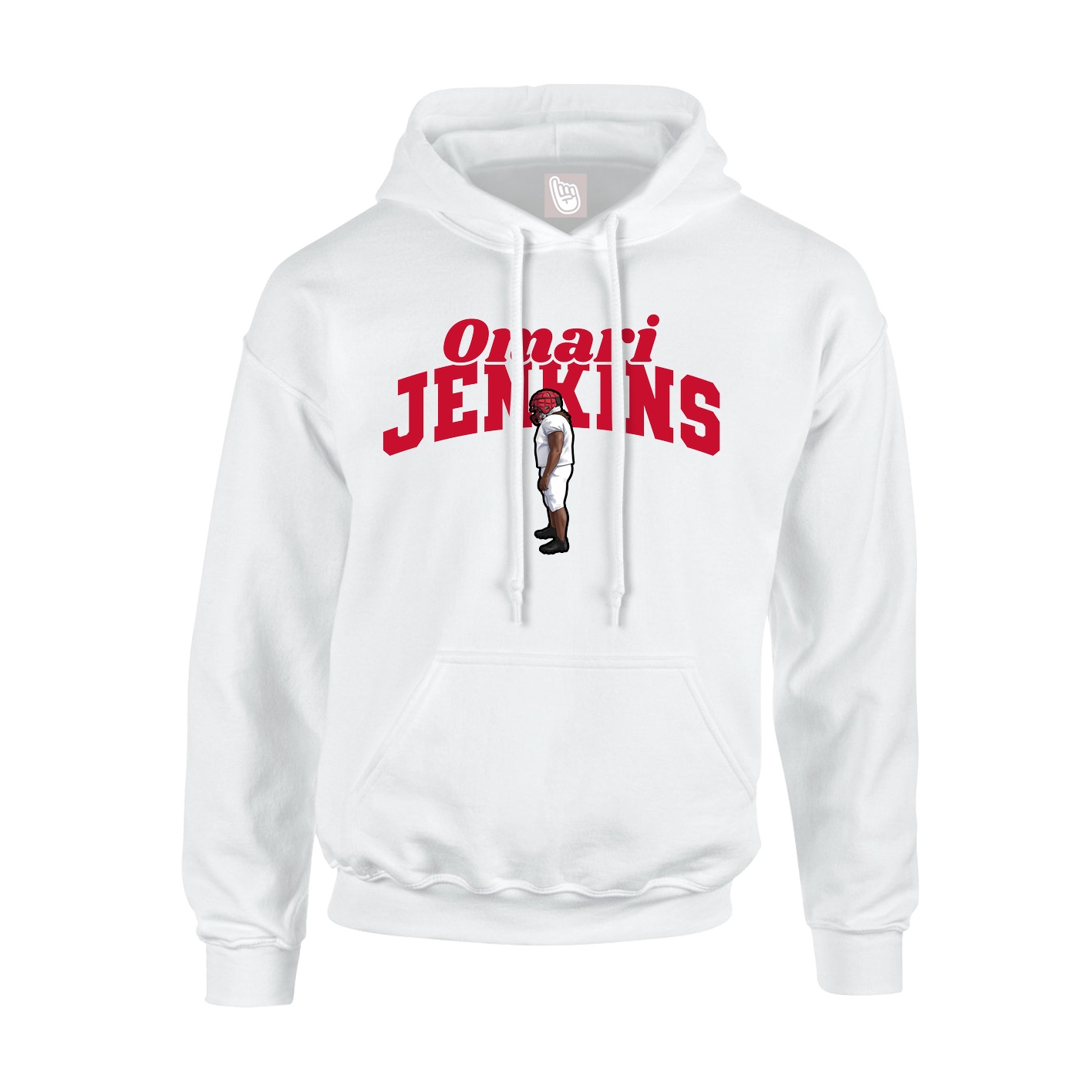Hoodie — Signature Arch in White