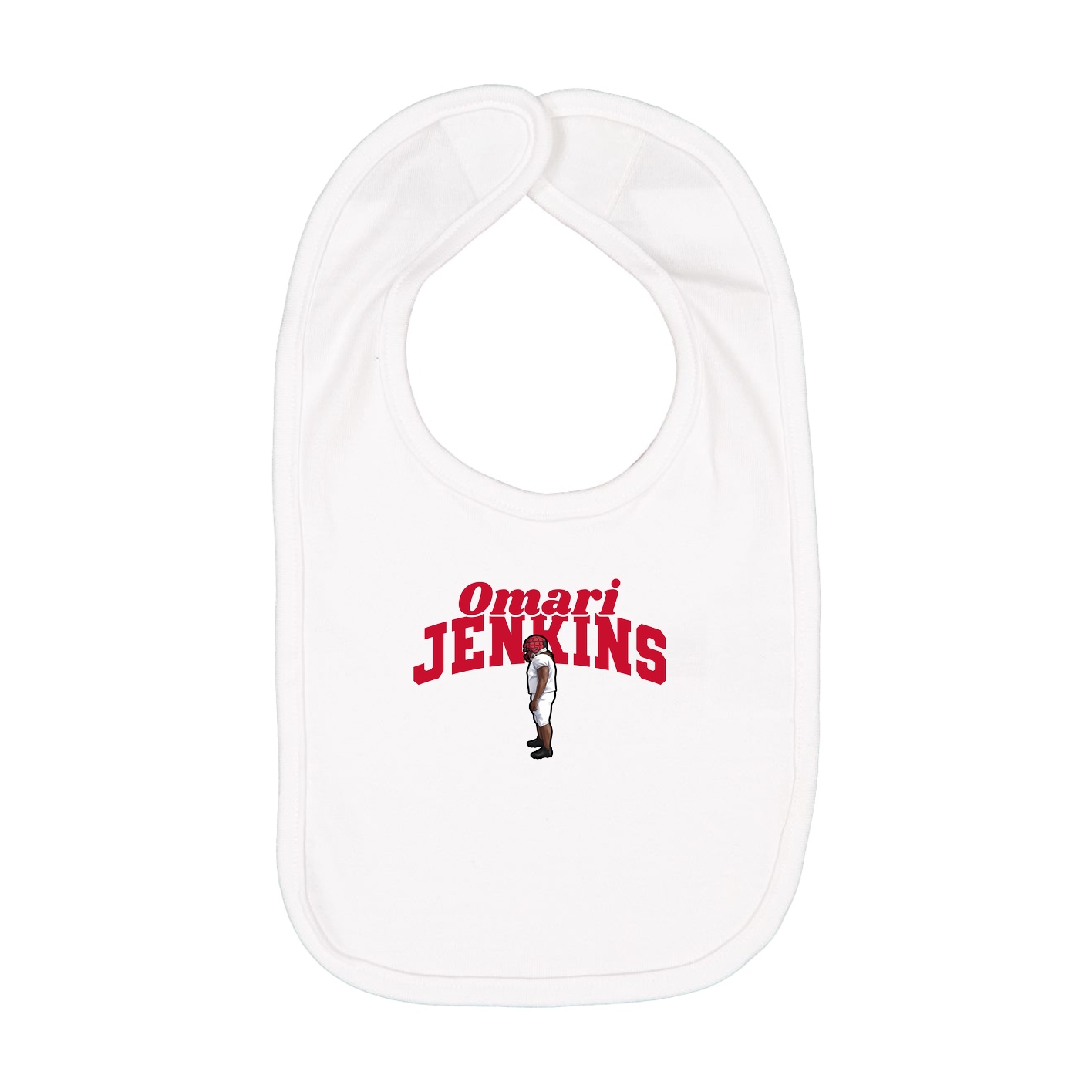 Infant Bib — Signature Arch in White
