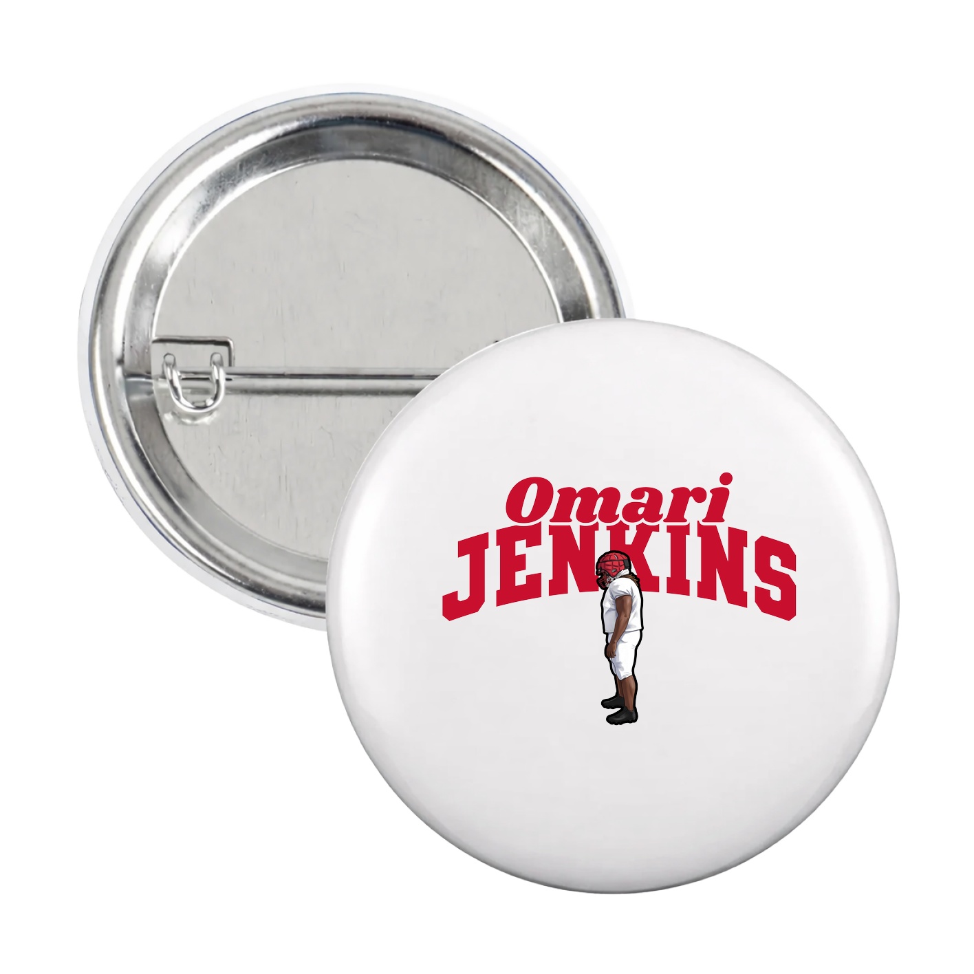 Game Day Button — Signature Arch in White