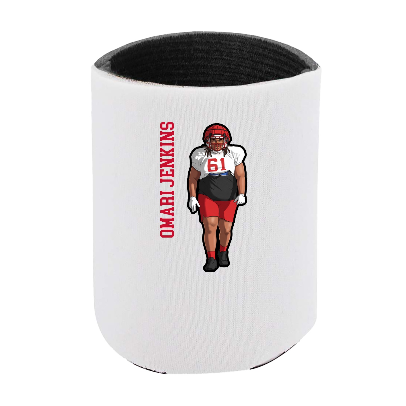 Can Holder — Name Vertical in White