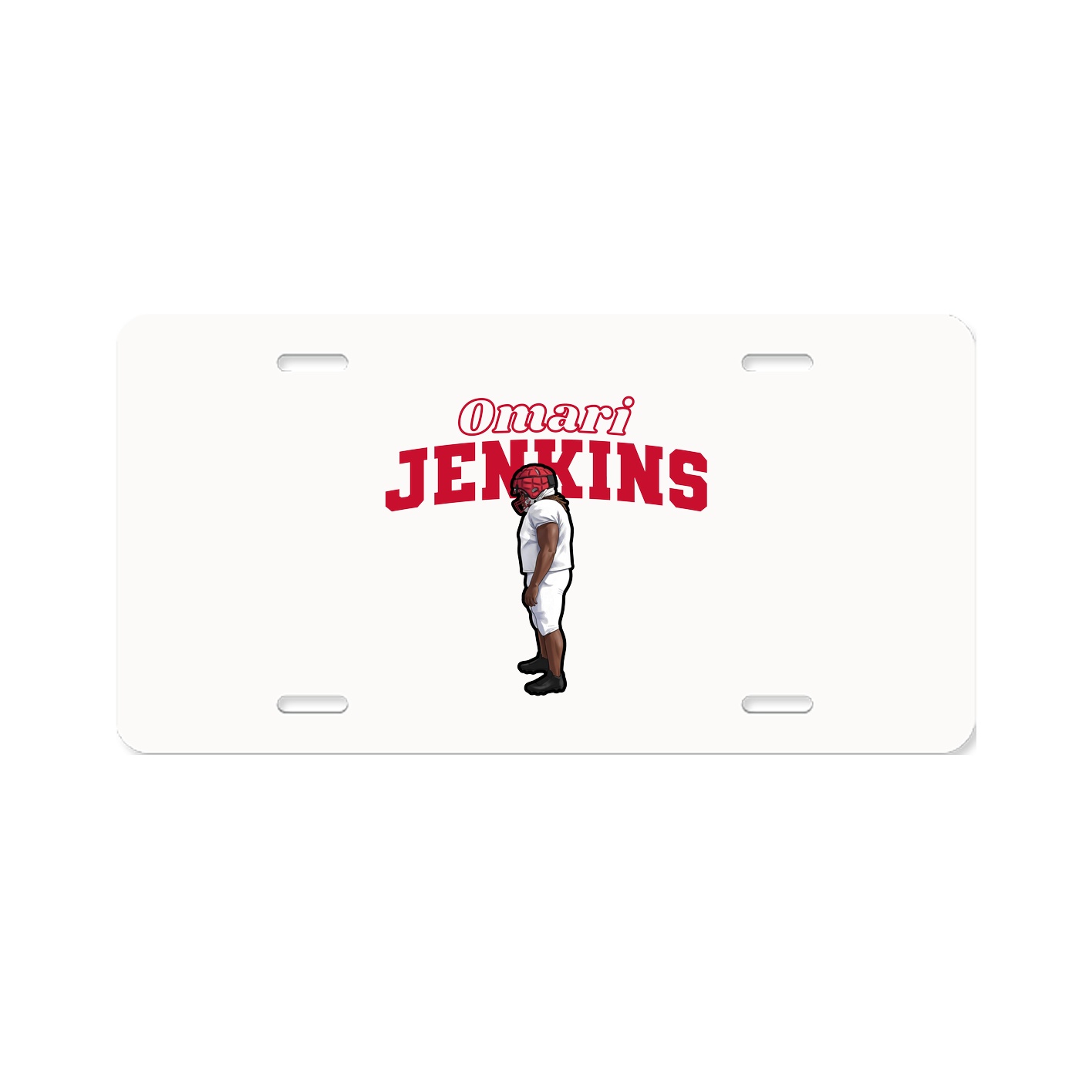 License Plate — Name Arch in Classic